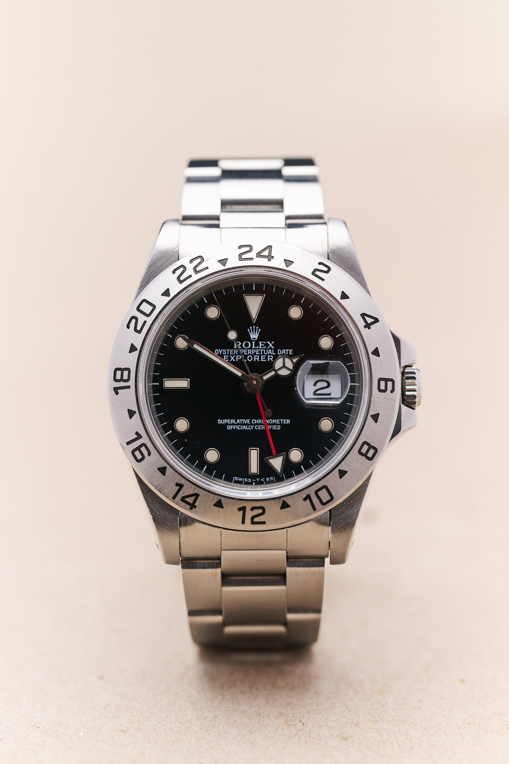 ROLEX EXPLORER II 16570 'BLACK TRITIUM DIAL'