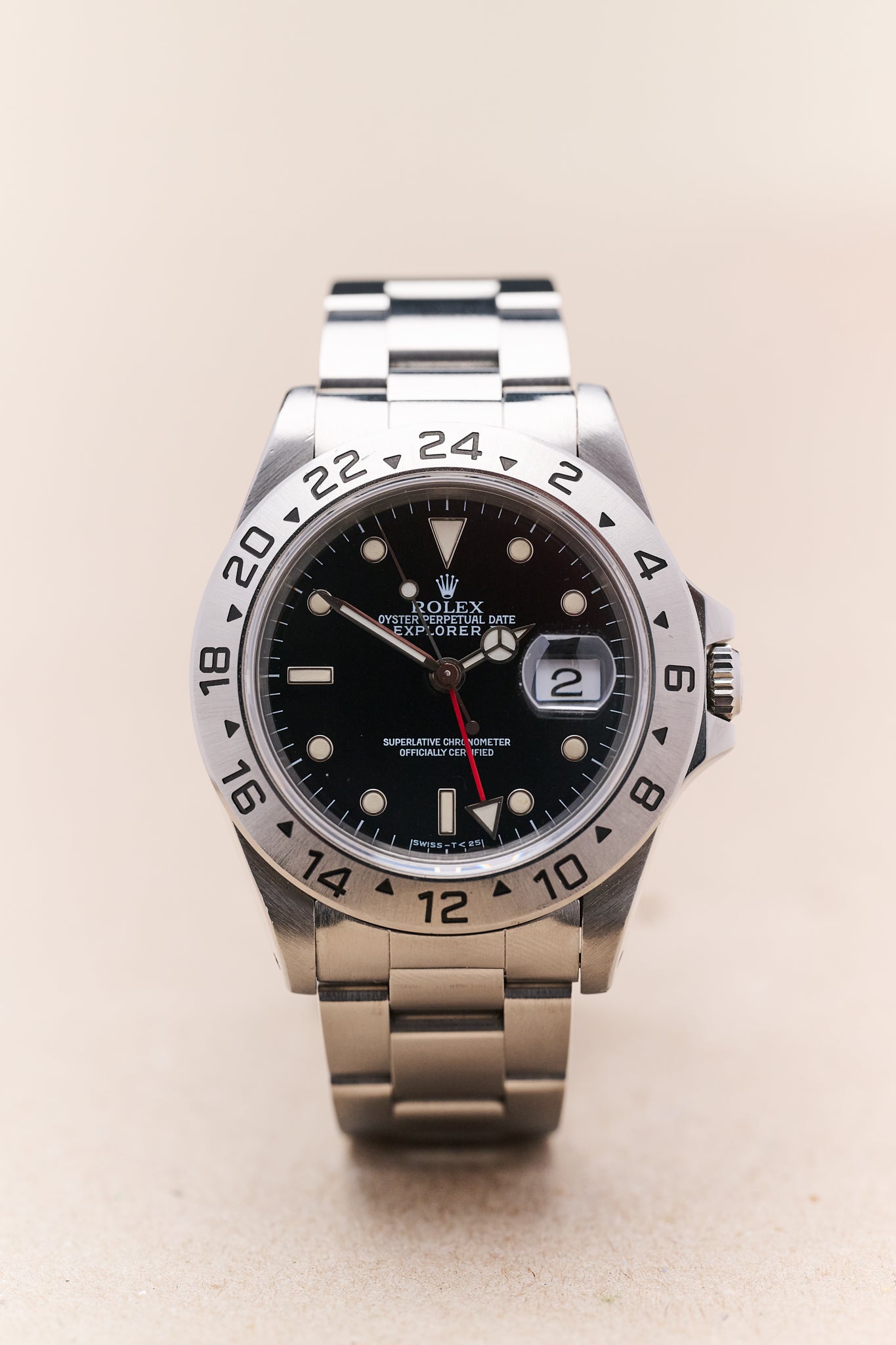ROLEX EXPLORER II 16570 'BLACK TRITIUM DIAL'