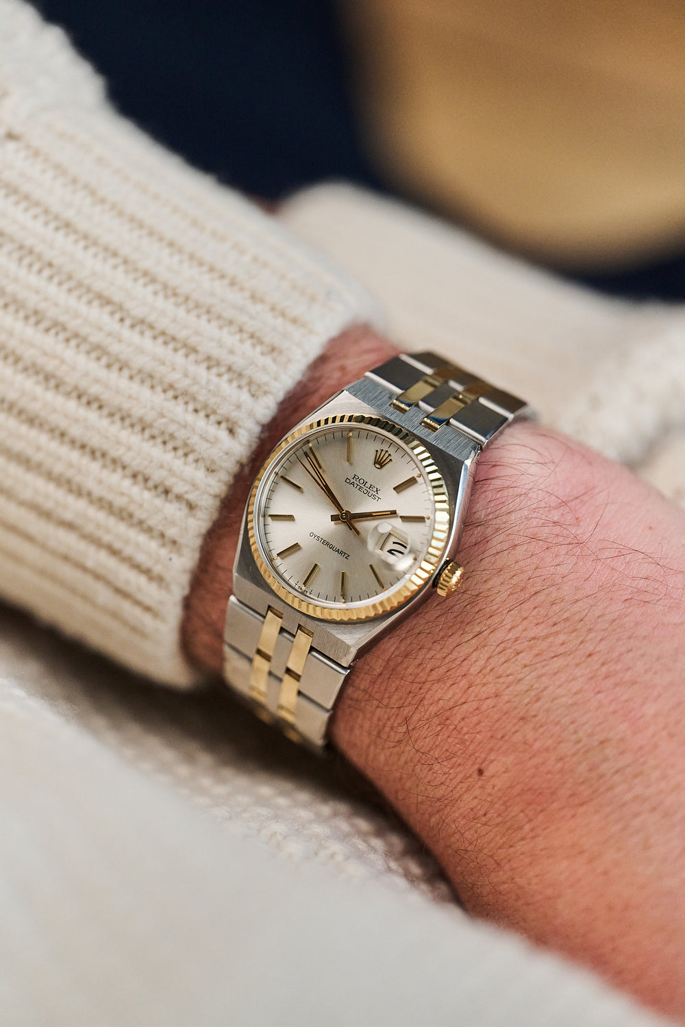 ROLEX OYSTERQUARTZ DATEJUST 17013 'SILVER DIAL''