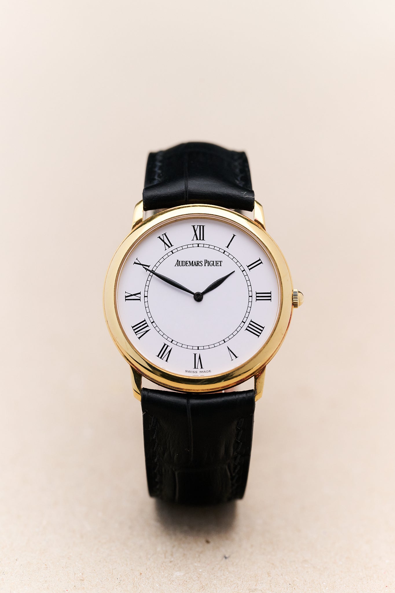 AUDEMARS PIGUET JULES AUDEMARS 14894BA 'ULTRA THIN' 18K YELLOW GOLD