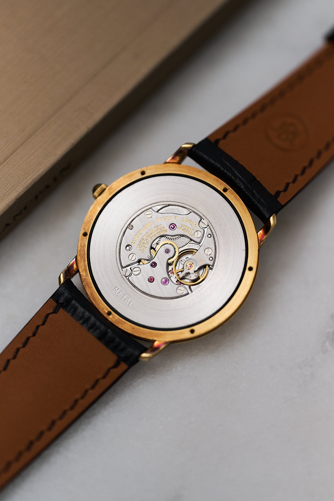 AUDEMARS PIGUET JULES AUDEMARS 14894BA 'ULTRA THIN' 18K YELLOW GOLD