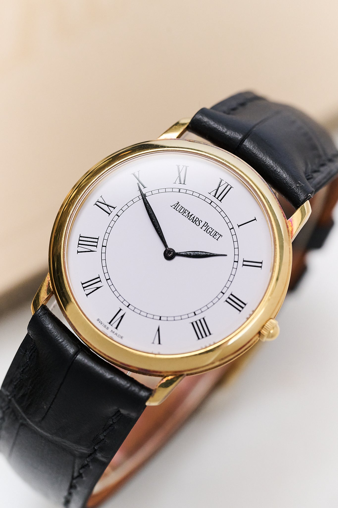 AUDEMARS PIGUET JULES AUDEMARS 14894BA 'ULTRA THIN' 18K YELLOW GOLD