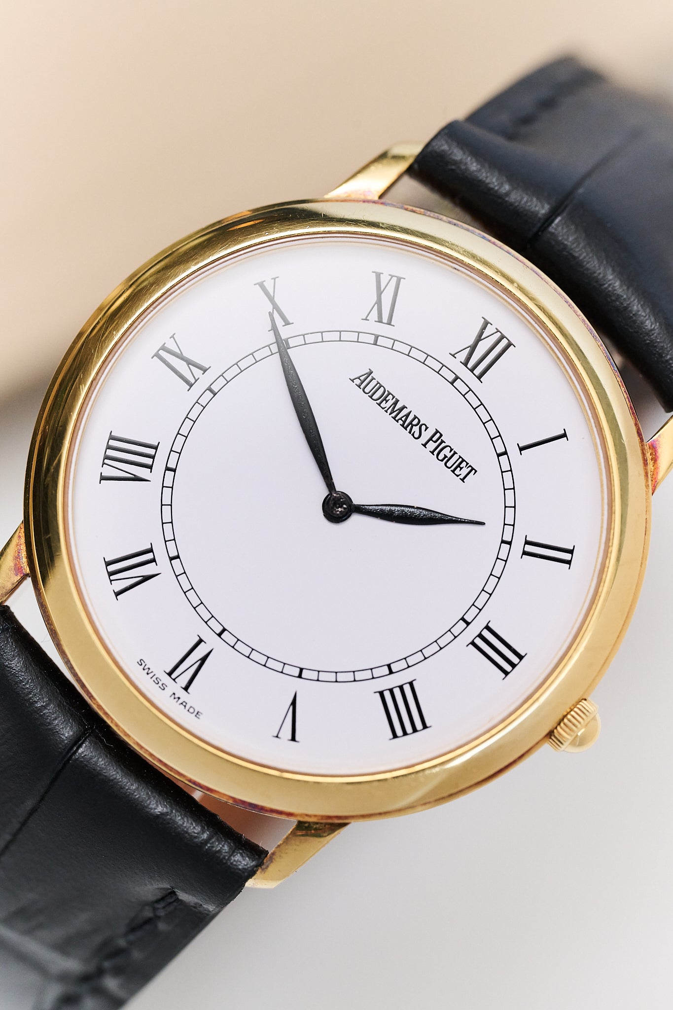 AUDEMARS PIGUET JULES AUDEMARS 14894BA 'ULTRA THIN' 18K YELLOW GOLD