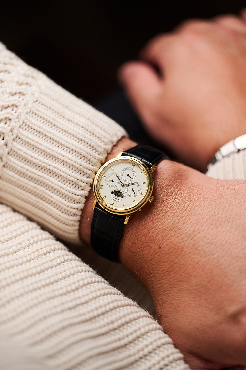 BLANCPAIN PERPETUAL CALENDAR MOONPHASE '18K YELLOW GOLD'