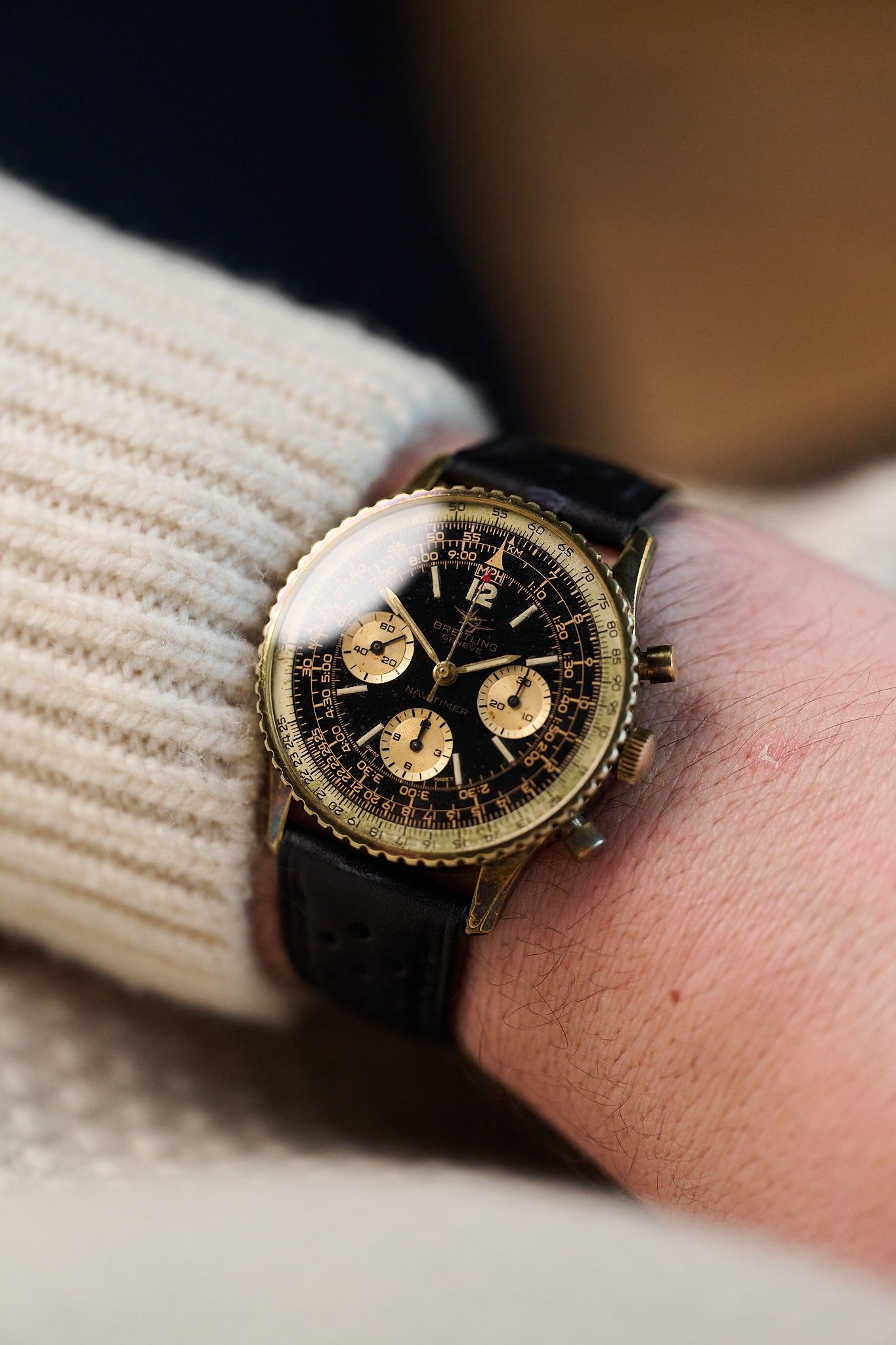 BREITLING NAVITIMER 806 'TWIN JET' GOLD CAPPED