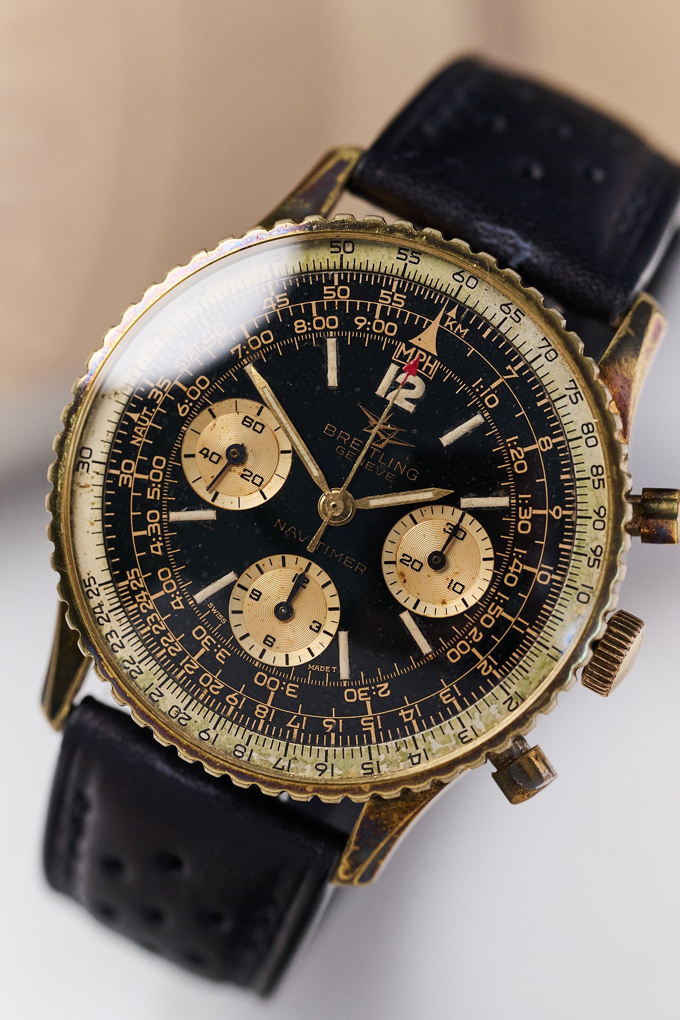 BREITLING NAVITIMER 806 'TWIN JET' GOLD CAPPED