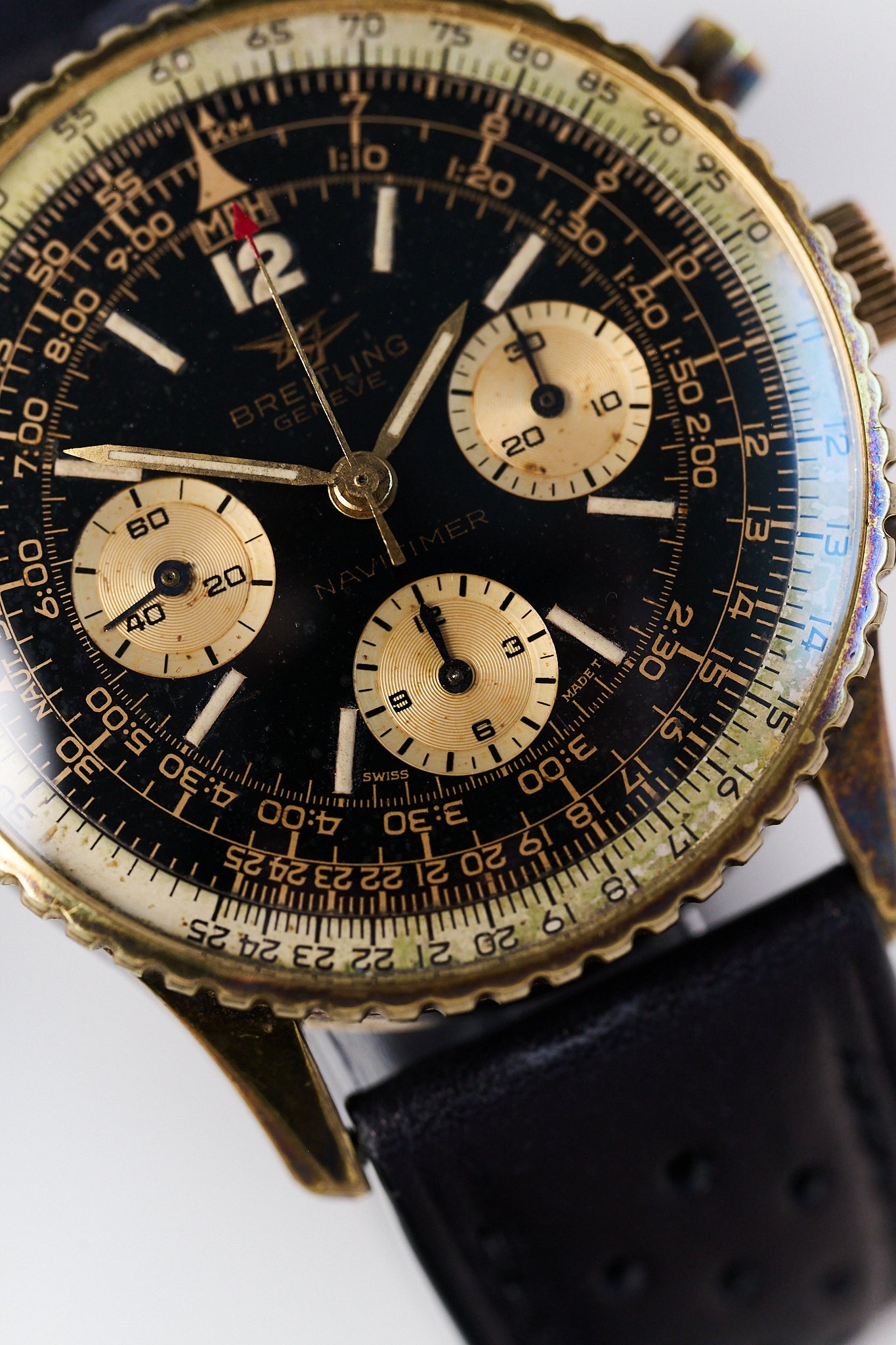 BREITLING NAVITIMER 806 'TWIN JET' GOLD CAPPED