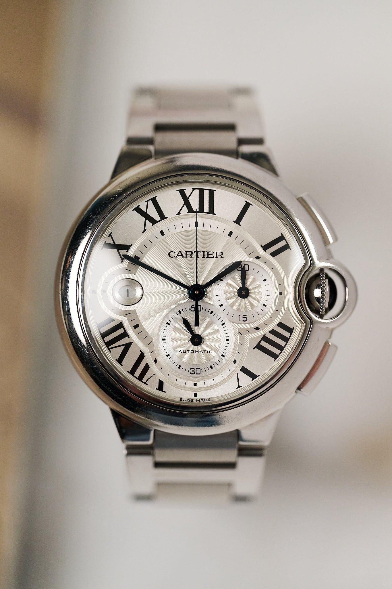 CARTIER BALLON BLEU CHRONOGRAPH W6920002 'FULL SET'