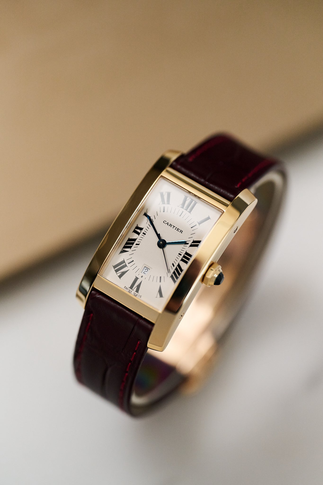 CARTIER TANK AMÉRICAINE '18K YELLOW GOLD' AUTOMATIC