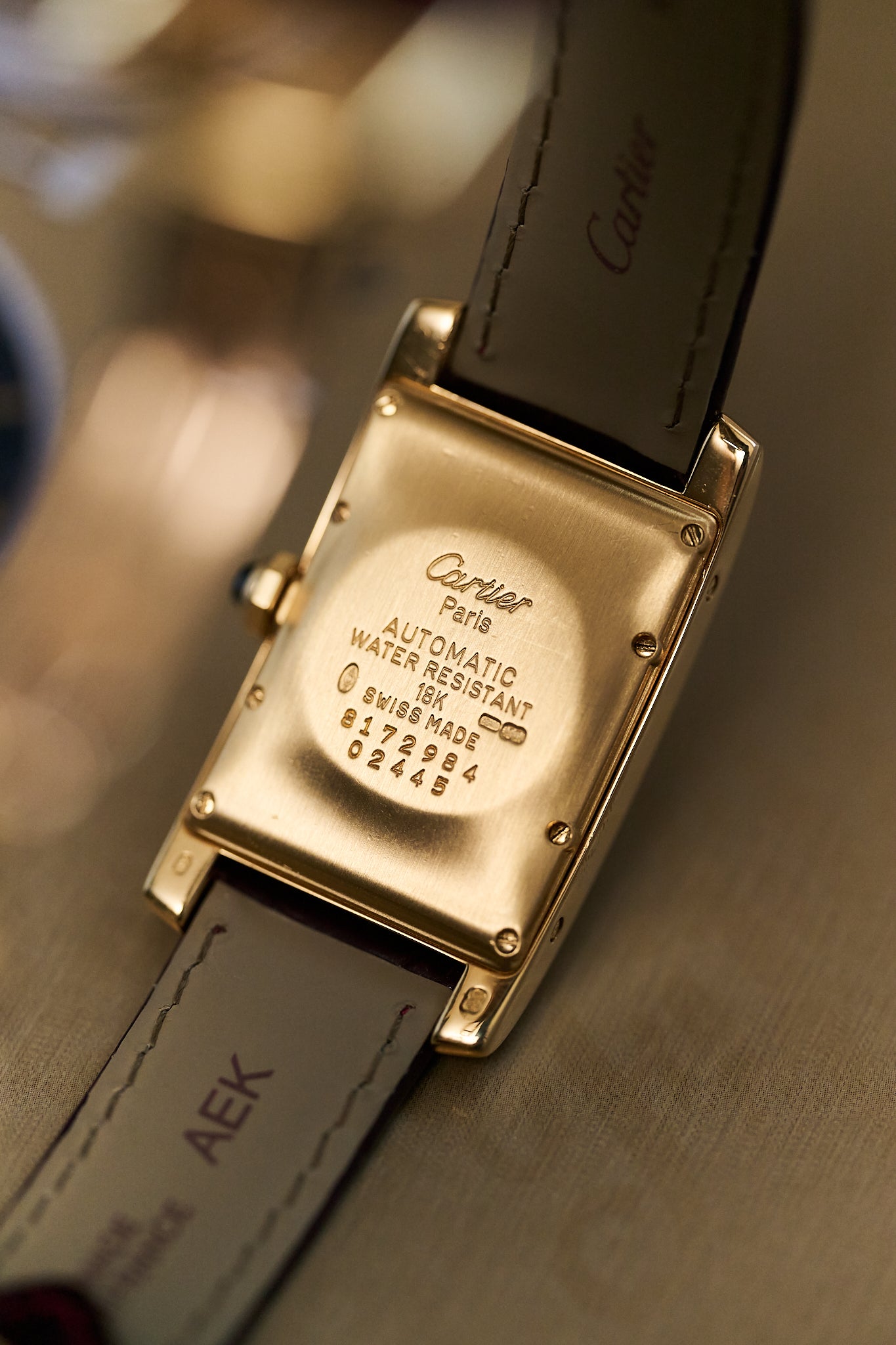 CARTIER TANK AMÉRICAINE '18K YELLOW GOLD' AUTOMATIC