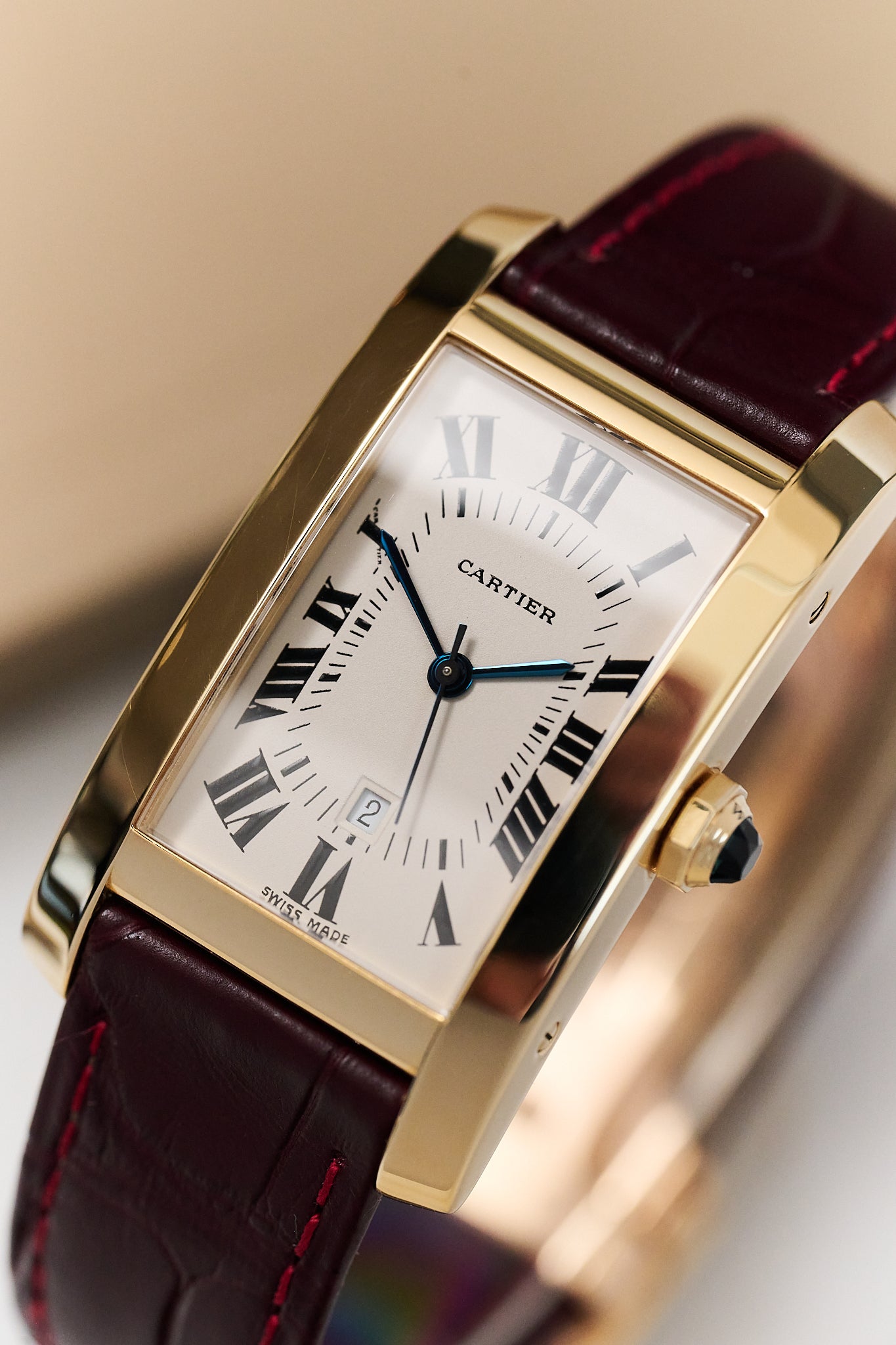 CARTIER TANK AMÉRICAINE '18K YELLOW GOLD' AUTOMATIC