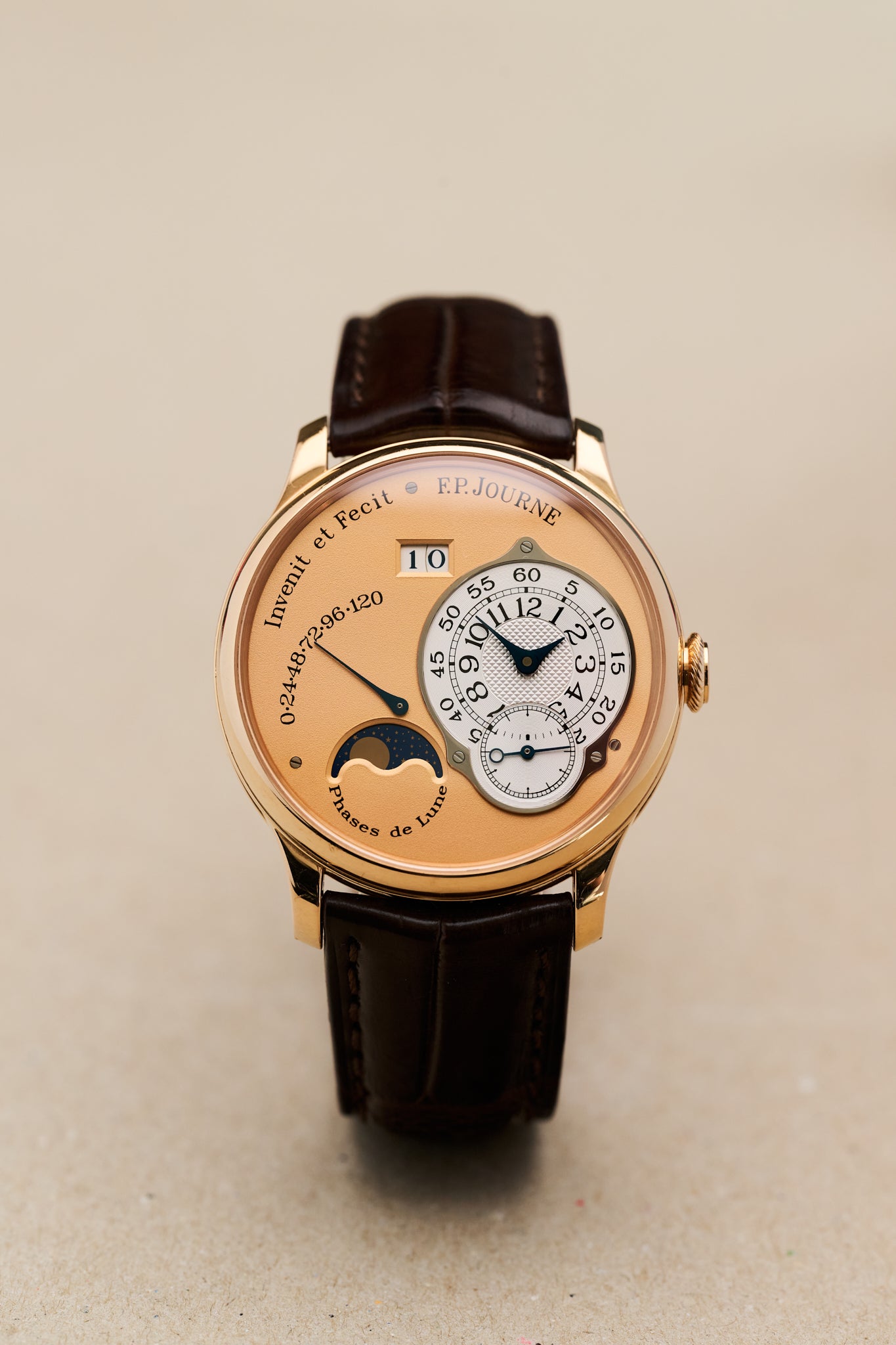 F.P.JOURNE OCTA LUNE L 38MM 18K PINK GOLD