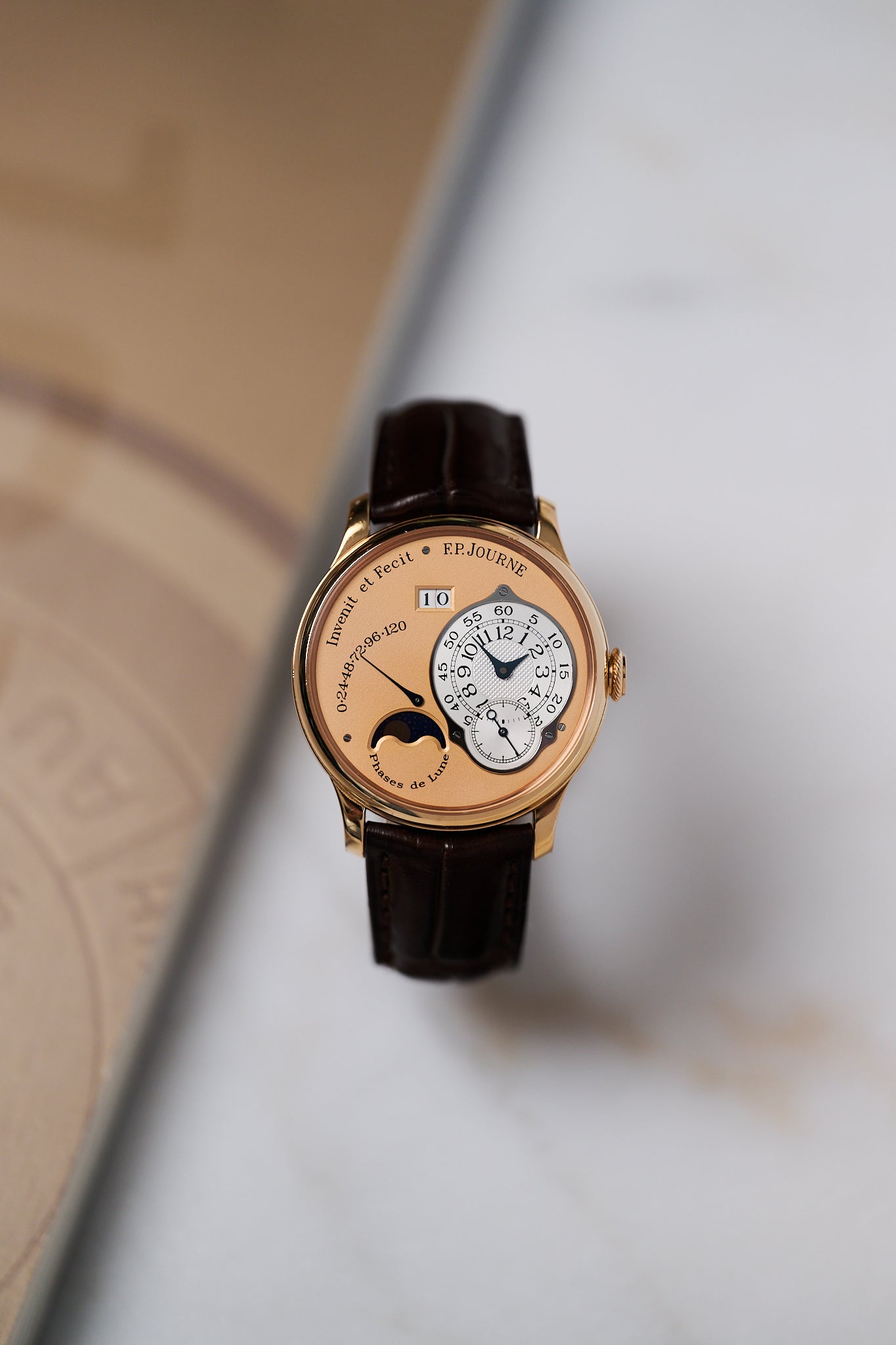 F.P.JOURNE OCTA LUNE L 38MM 18K PINK GOLD