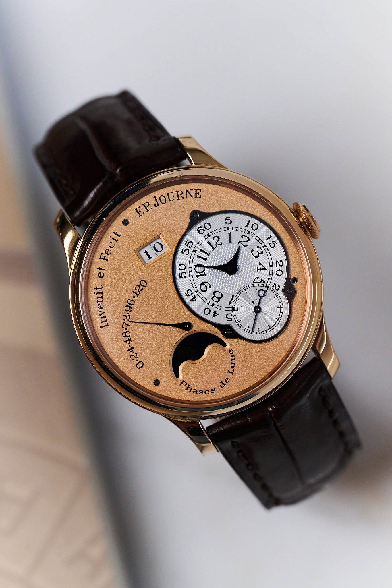F.P.JOURNE OCTA LUNE L 38MM 18K PINK GOLD