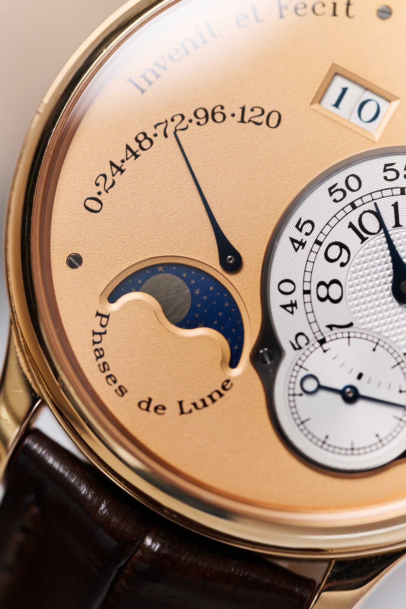 F.P.JOURNE OCTA LUNE L 38MM 18K PINK GOLD