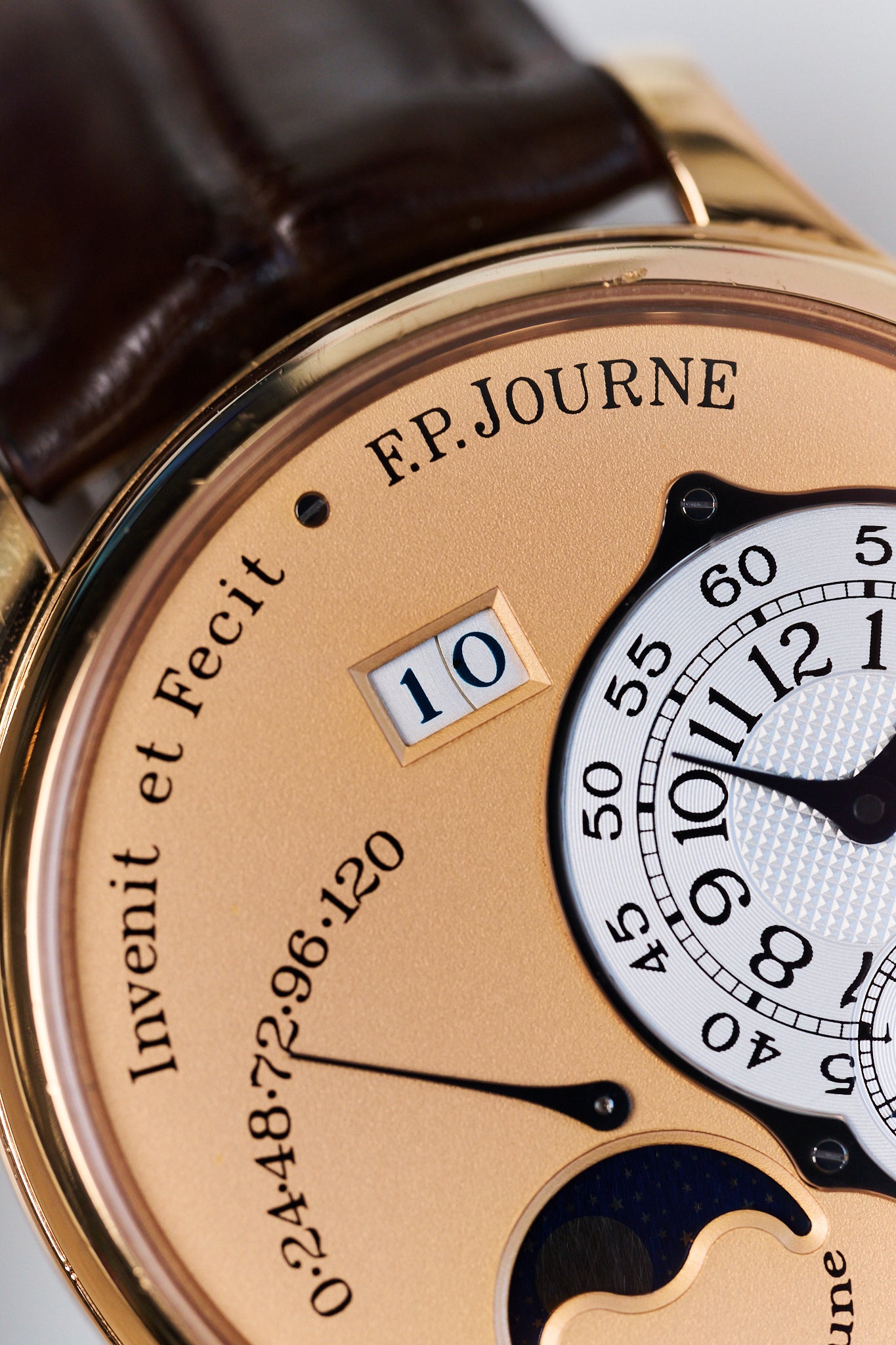 F.P.JOURNE OCTA LUNE L 38MM 18K PINK GOLD
