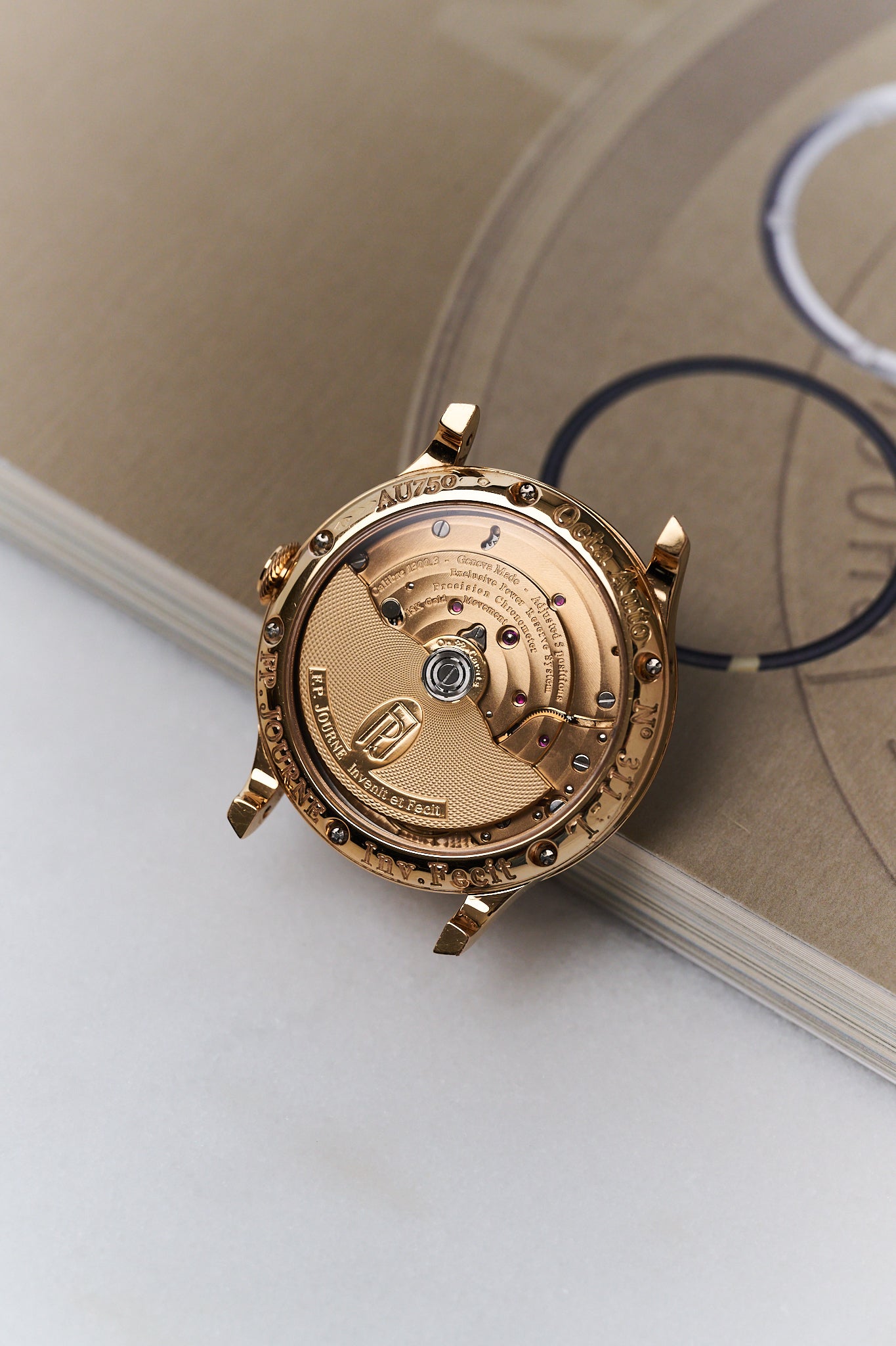 F.P.JOURNE OCTA LUNE L 38MM 18K PINK GOLD