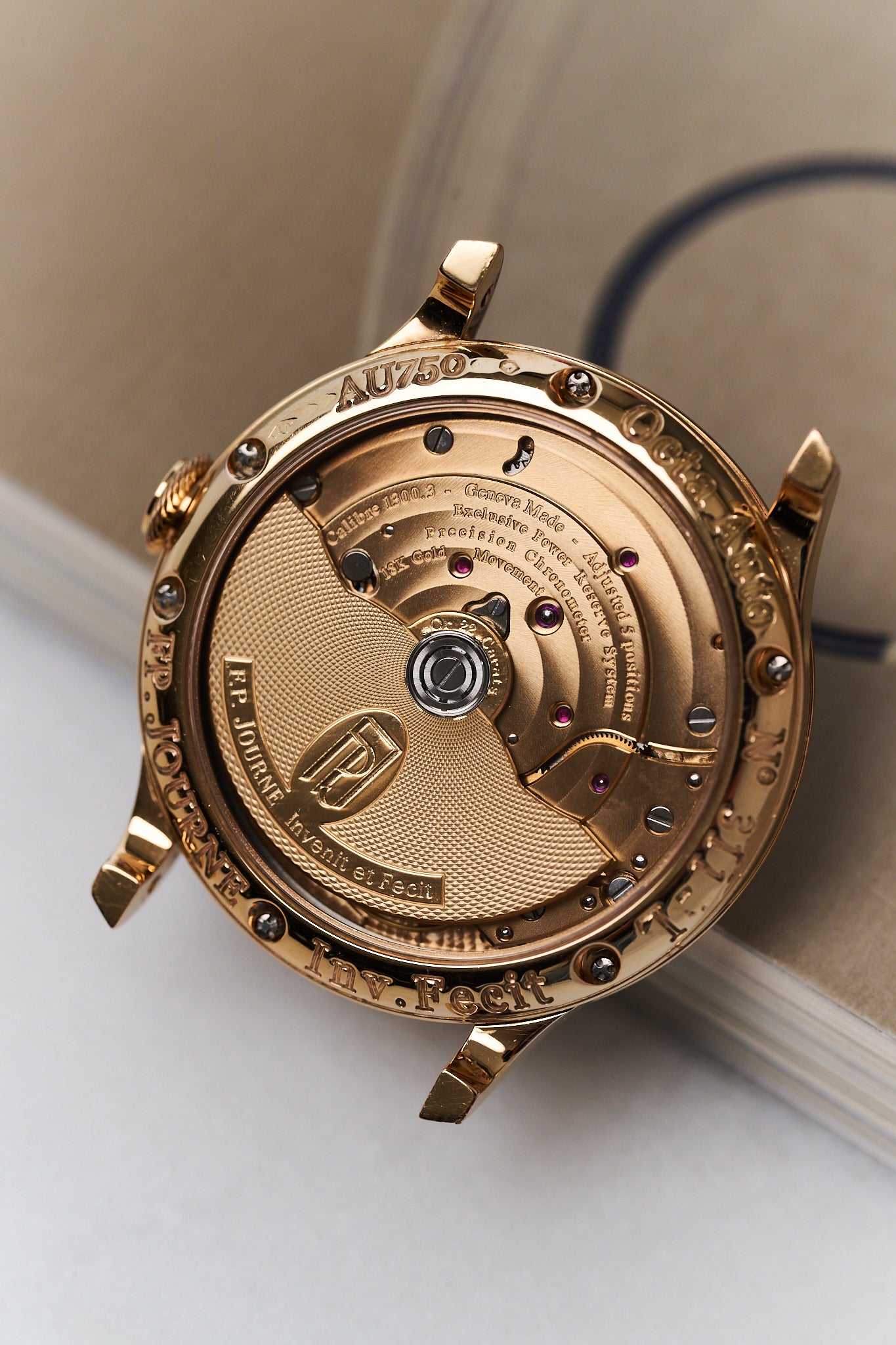 F.P.JOURNE OCTA LUNE L 38MM 18K PINK GOLD