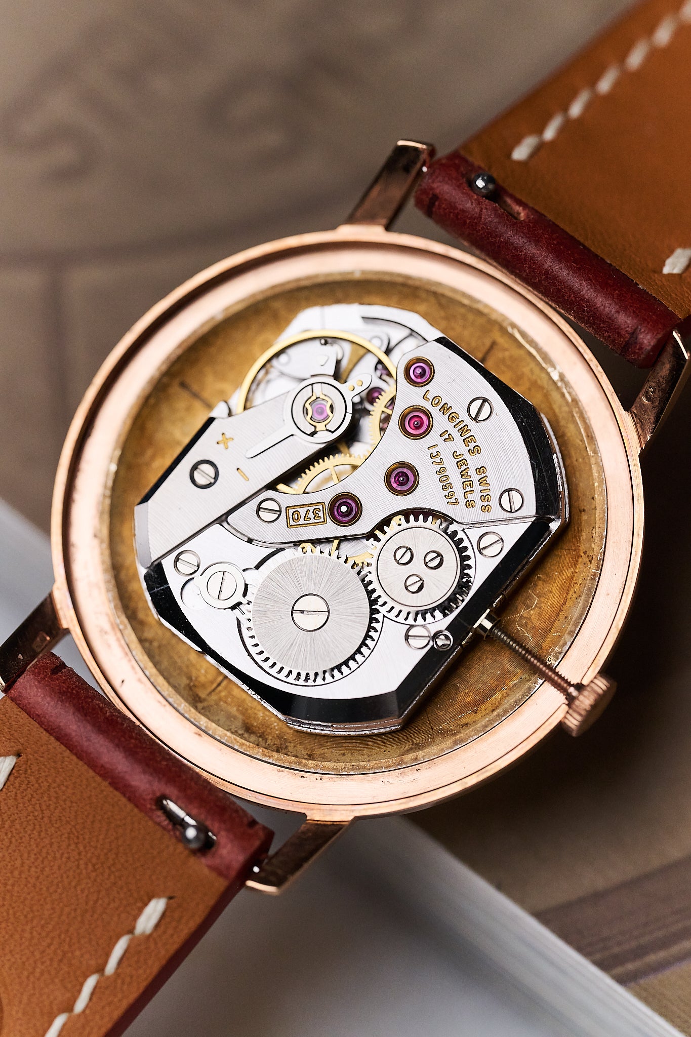 LONGINES 7983-1 '18K ROSE GOLD'