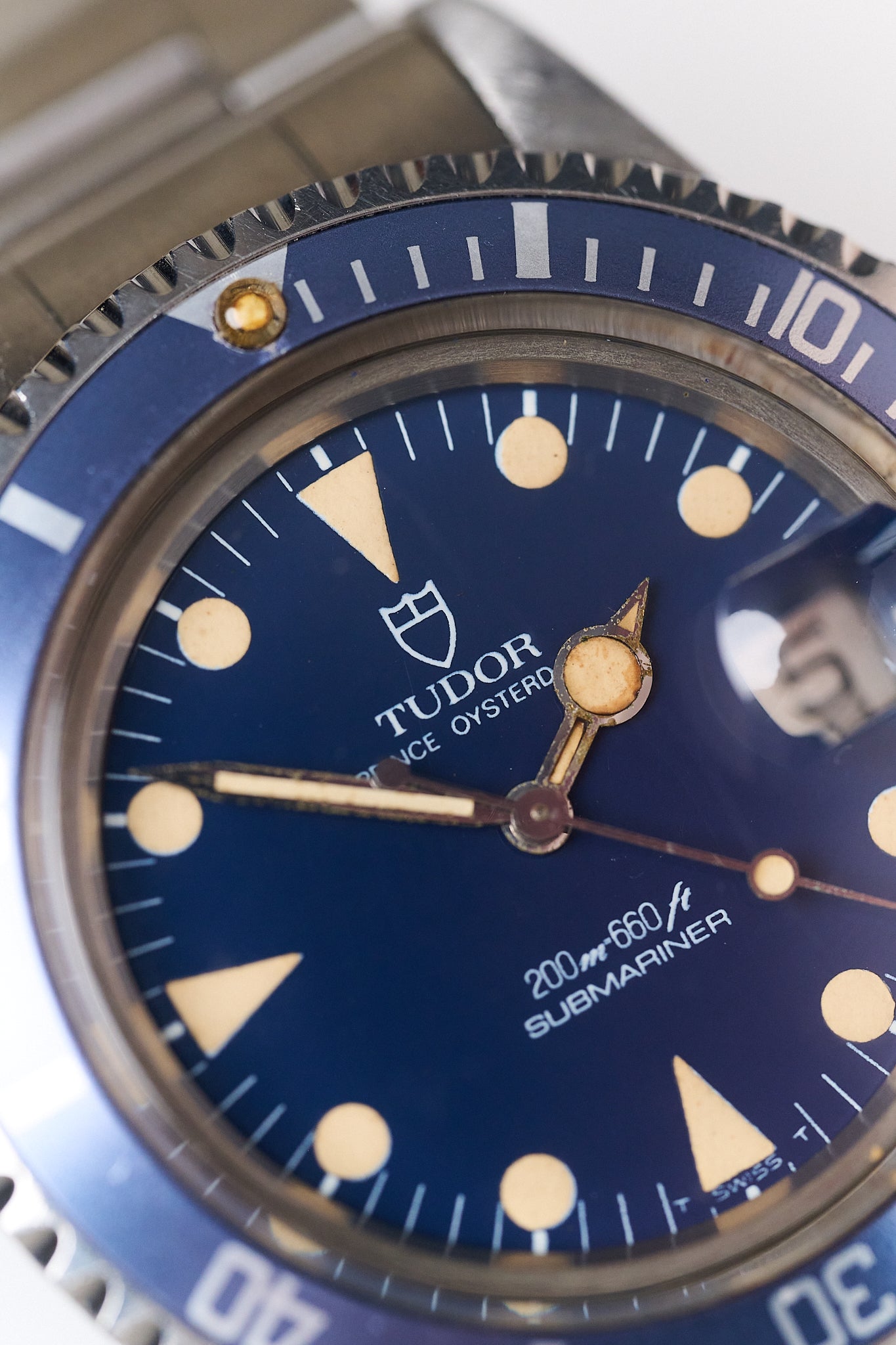 TUDOR SUBMARINER DATE 76100 'LOLLIPOP' BLUE