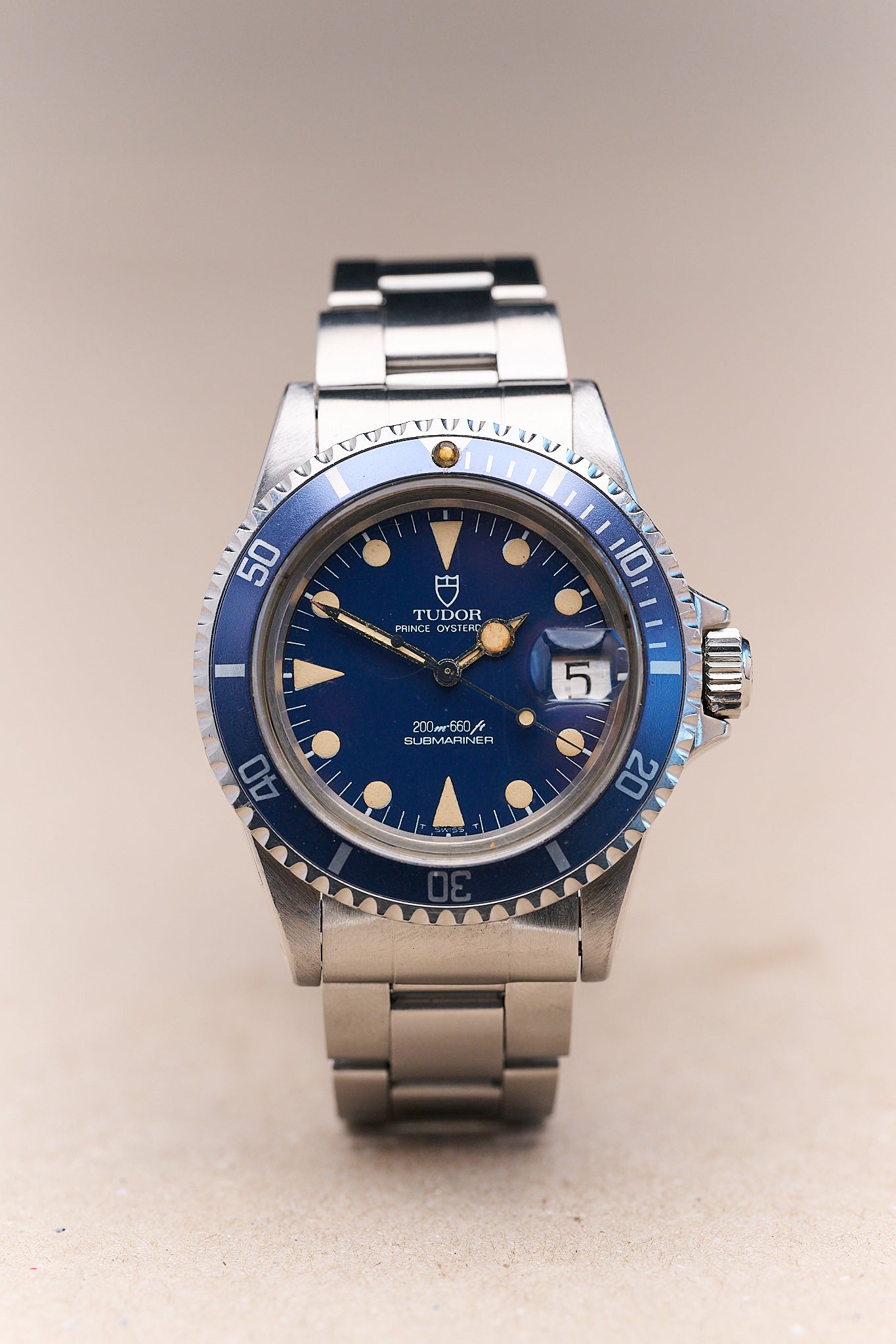 TUDOR SUBMARINER DATE 76100 'LOLLIPOP' BLUE
