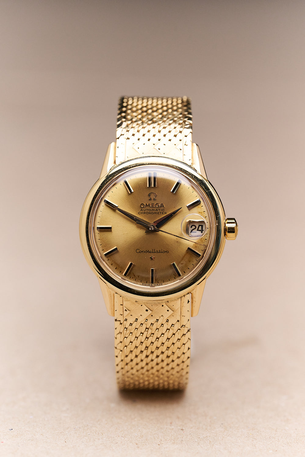 OMEGA CONSTELLATION 18K YELLOW GOLD 'DENISSON CASE'