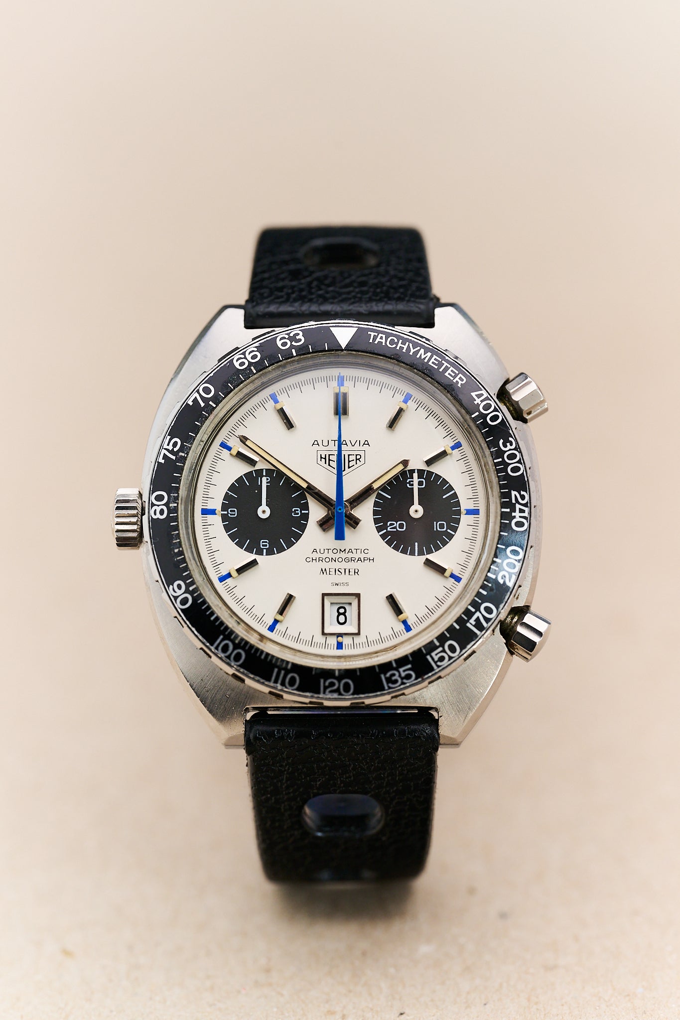 HEUER AUTAVIA 1163 'JO SIFFERT' MEISTER DOUBLE SIGNED