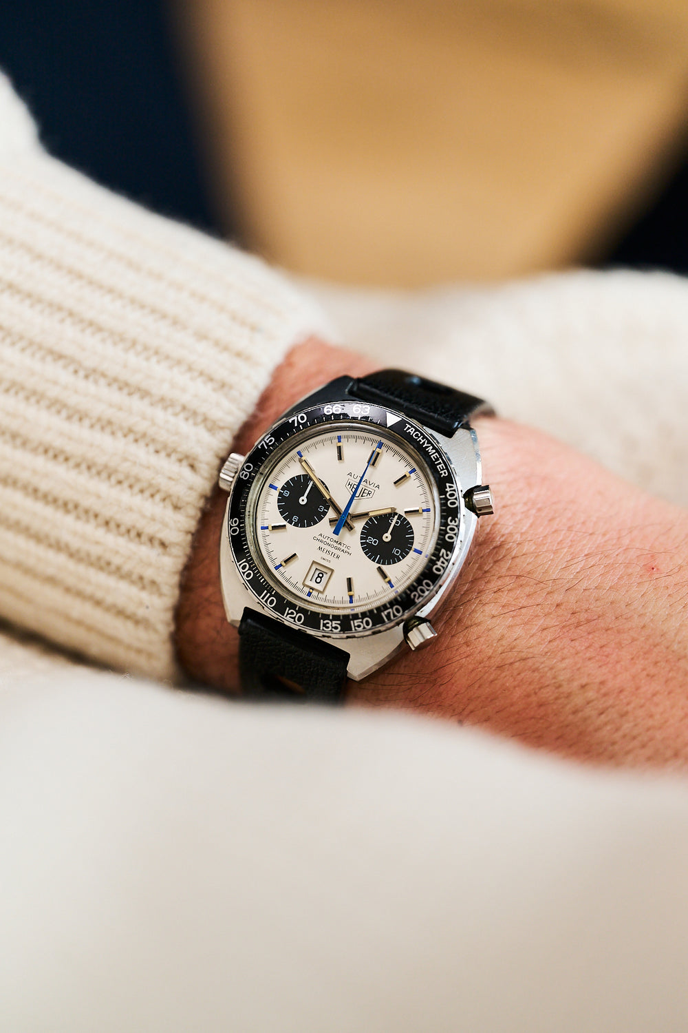 HEUER AUTAVIA 1163 'JO SIFFERT' MEISTER DOUBLE SIGNED