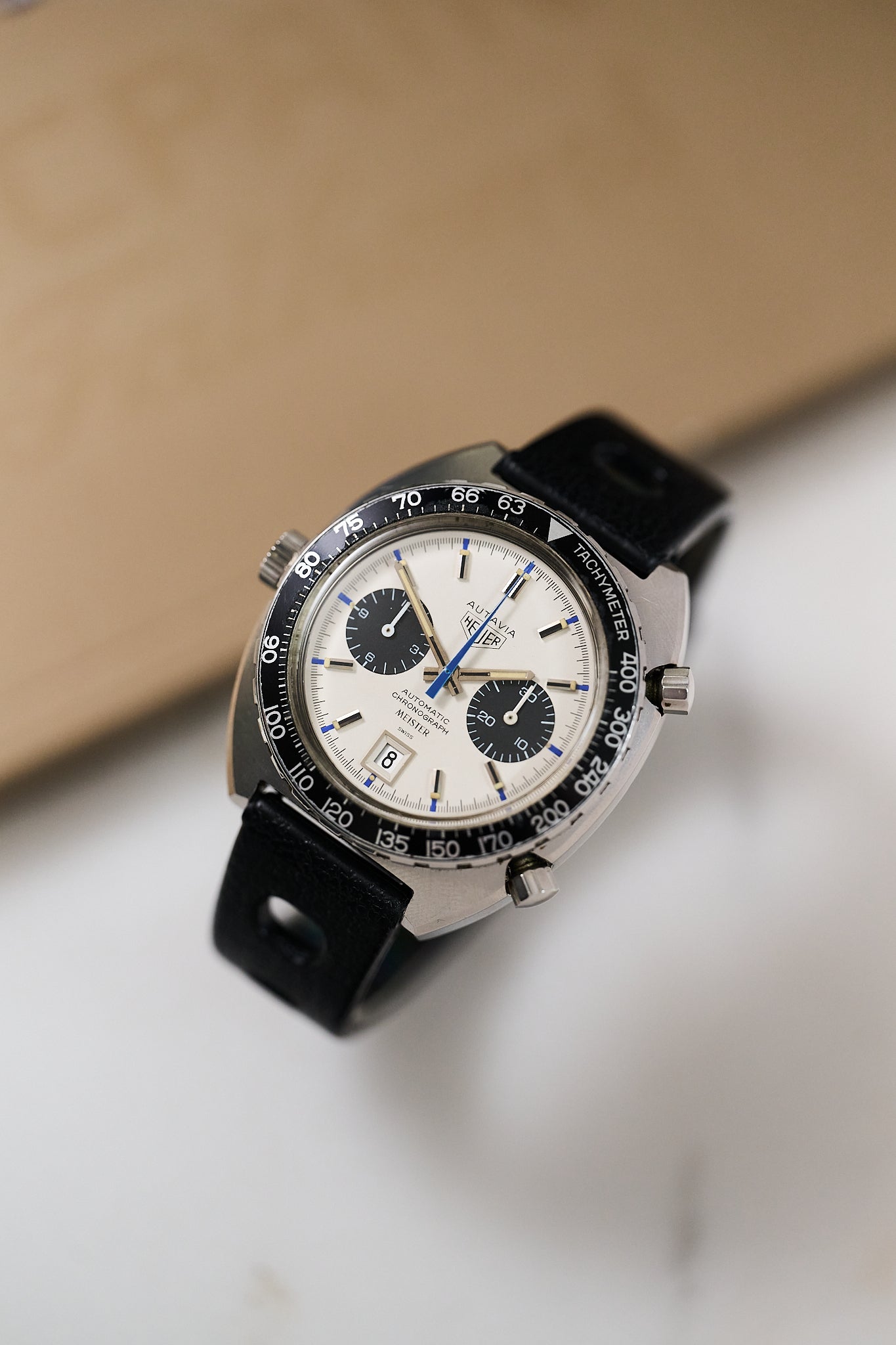 HEUER AUTAVIA 1163 'JO SIFFERT' MEISTER DOUBLE SIGNED