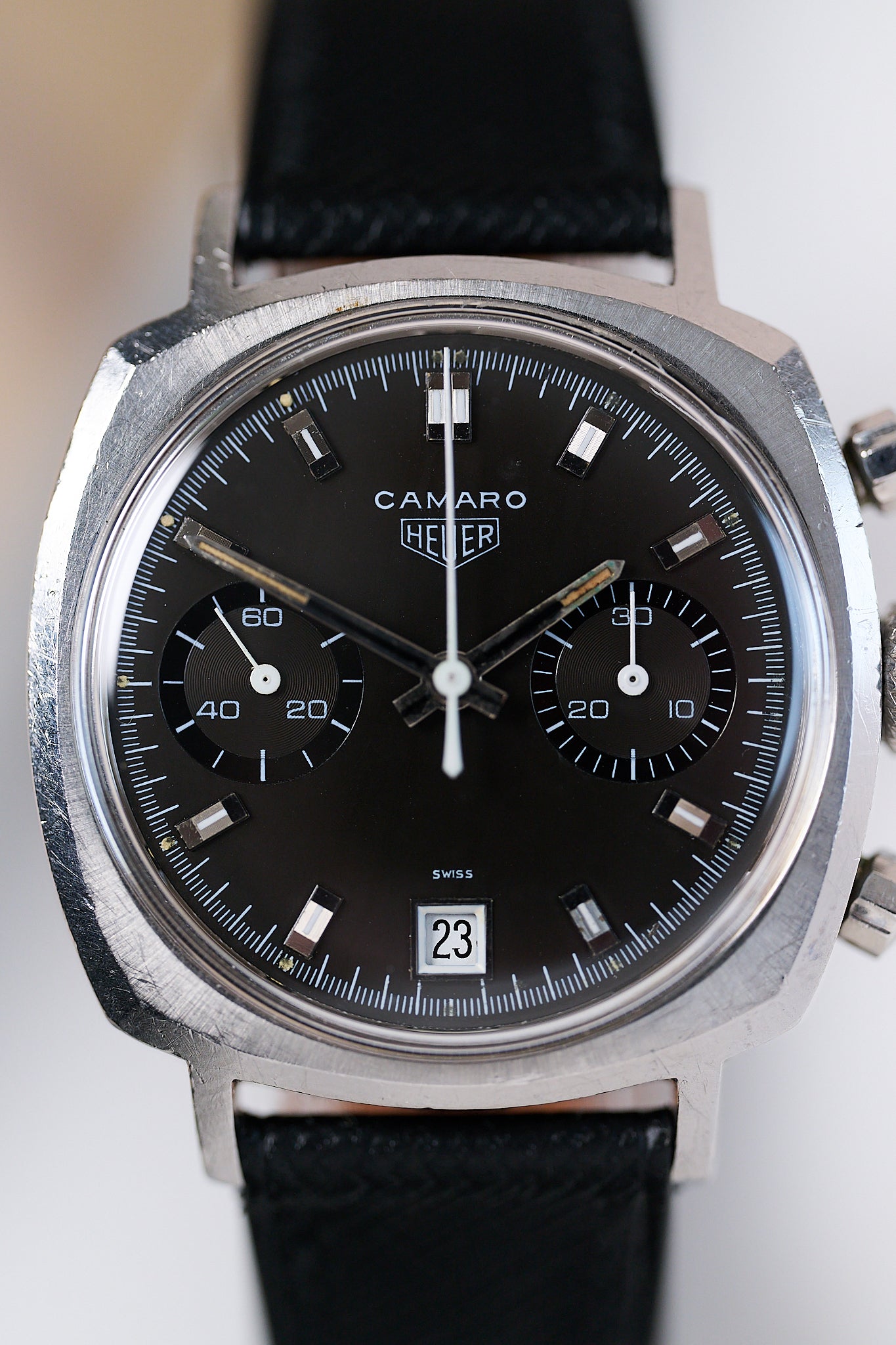 HEUER CAMARO DATO 7843 'CHARCOAL DIAL'