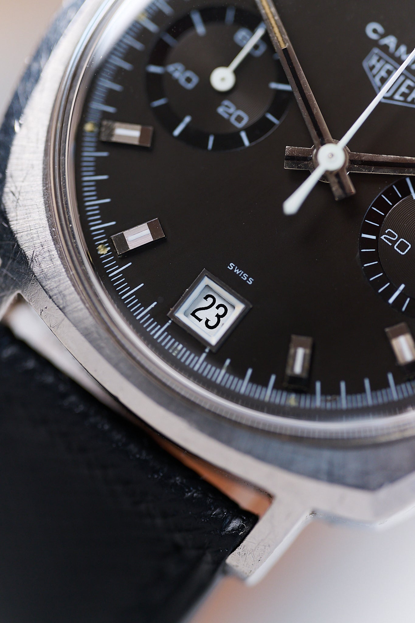 HEUER CAMARO DATO 7843 'CHARCOAL DIAL'