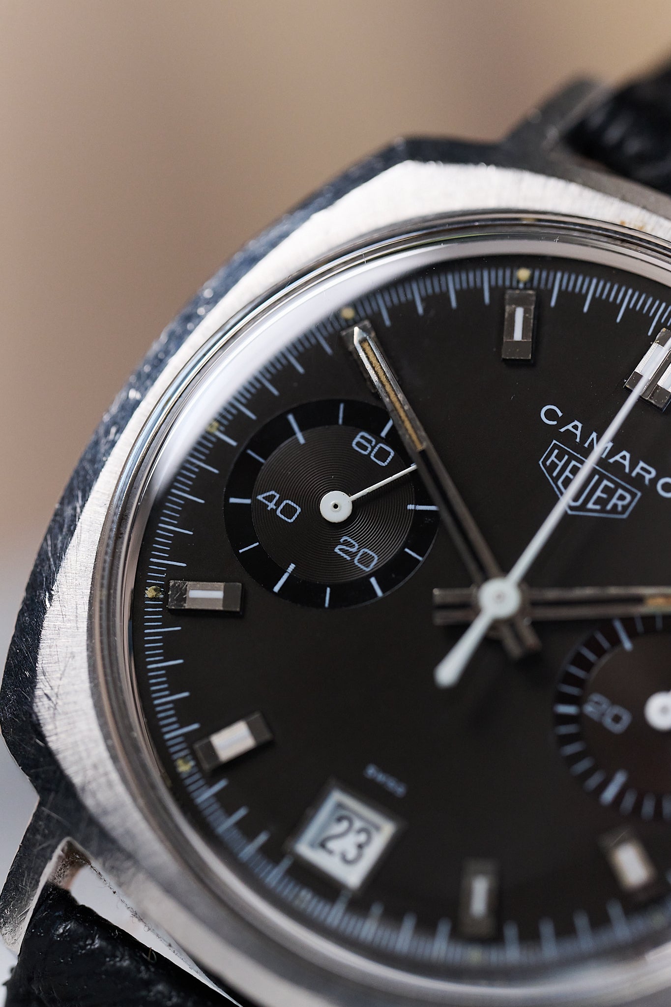 HEUER CAMARO DATO 7843 'CHARCOAL DIAL'