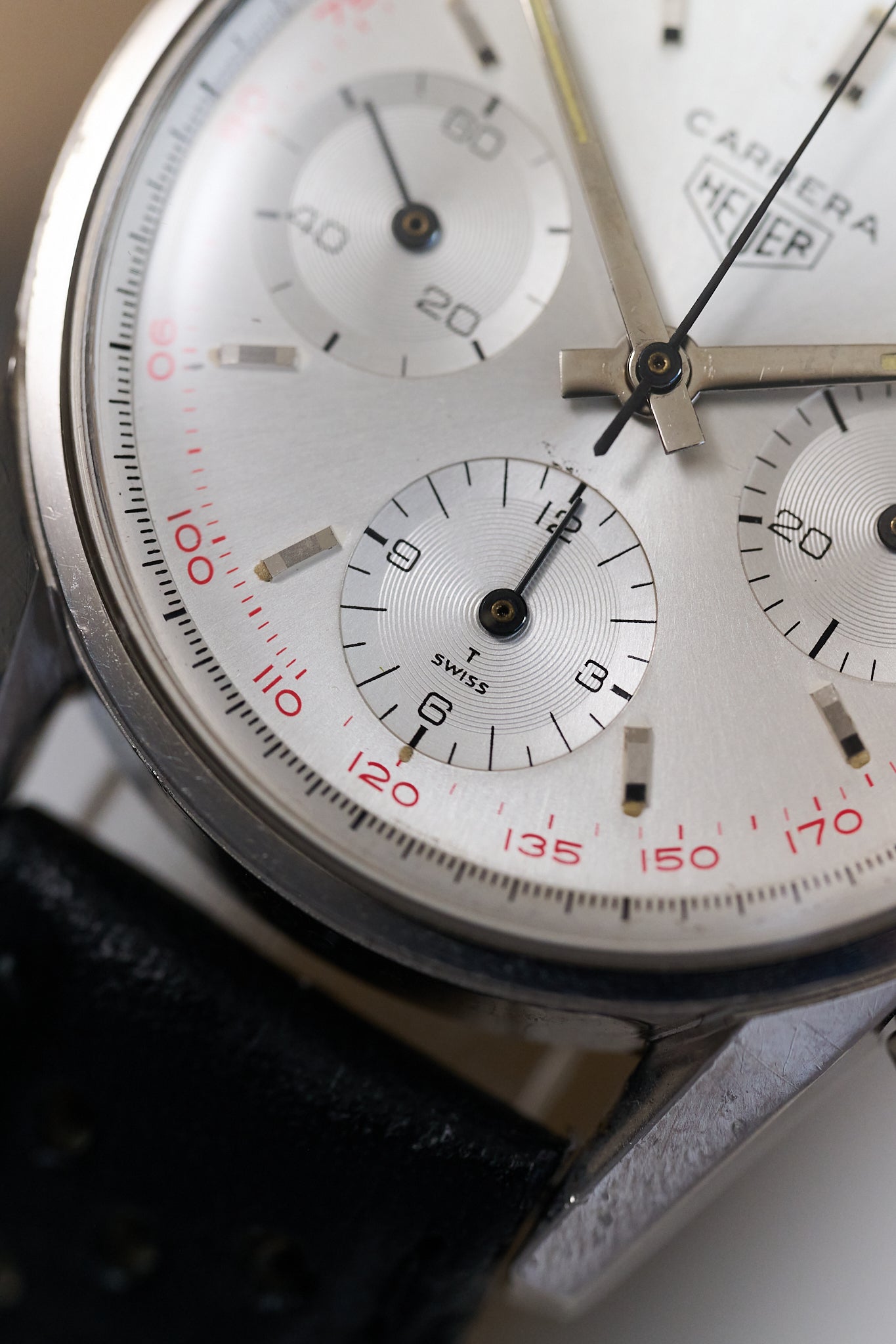 HEUER CARRERA 2447T 'FIRST EXECUTION' TACHYMETER DIAL