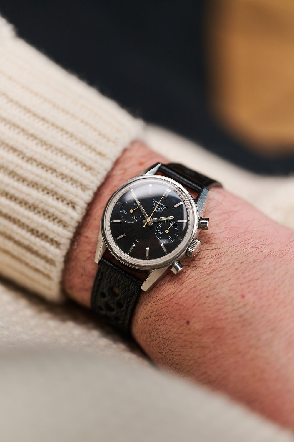 HEUER CARRERA 45 3647N 'BLACK'