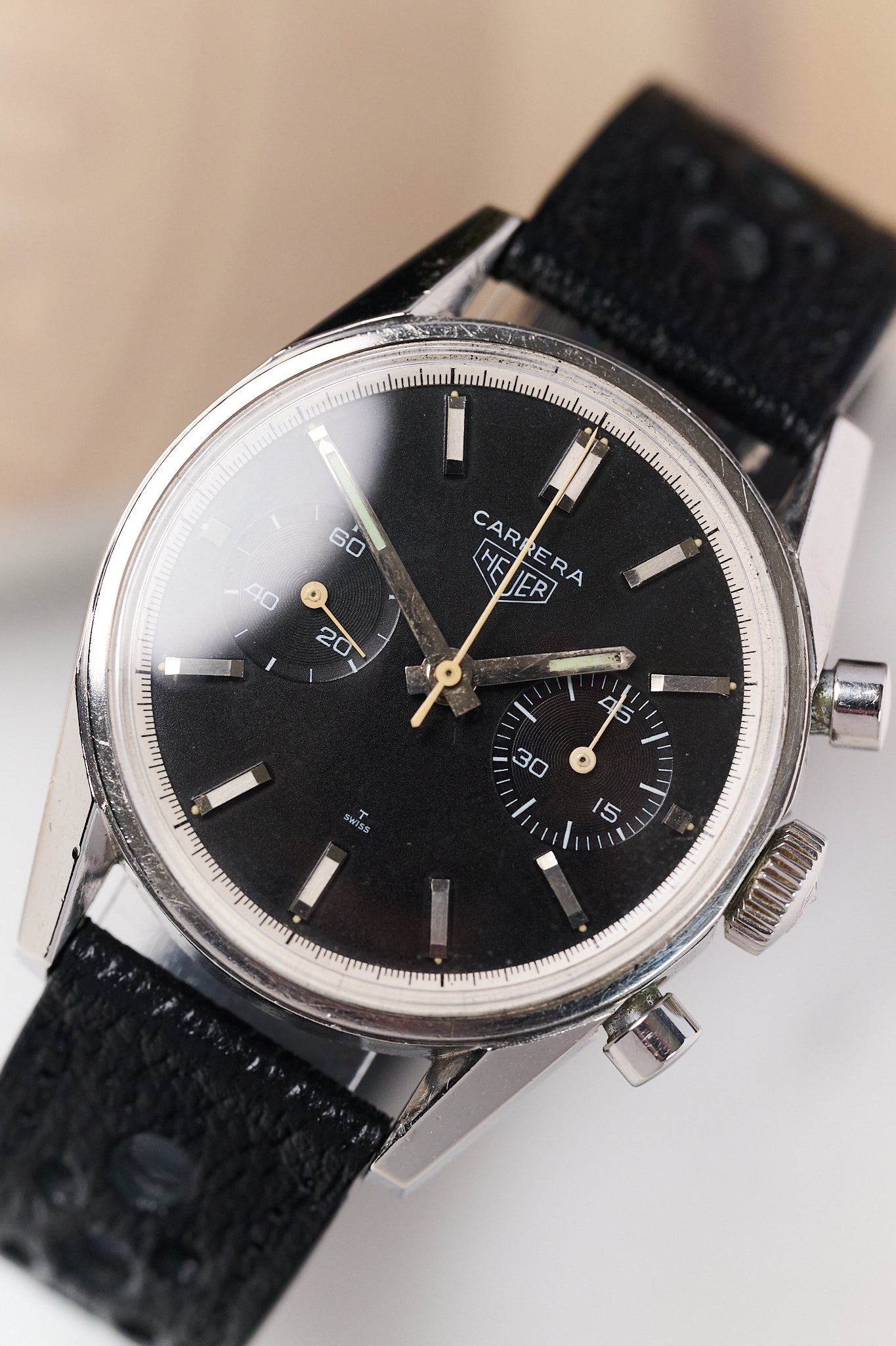 HEUER CARRERA 45 3647N 'BLACK'