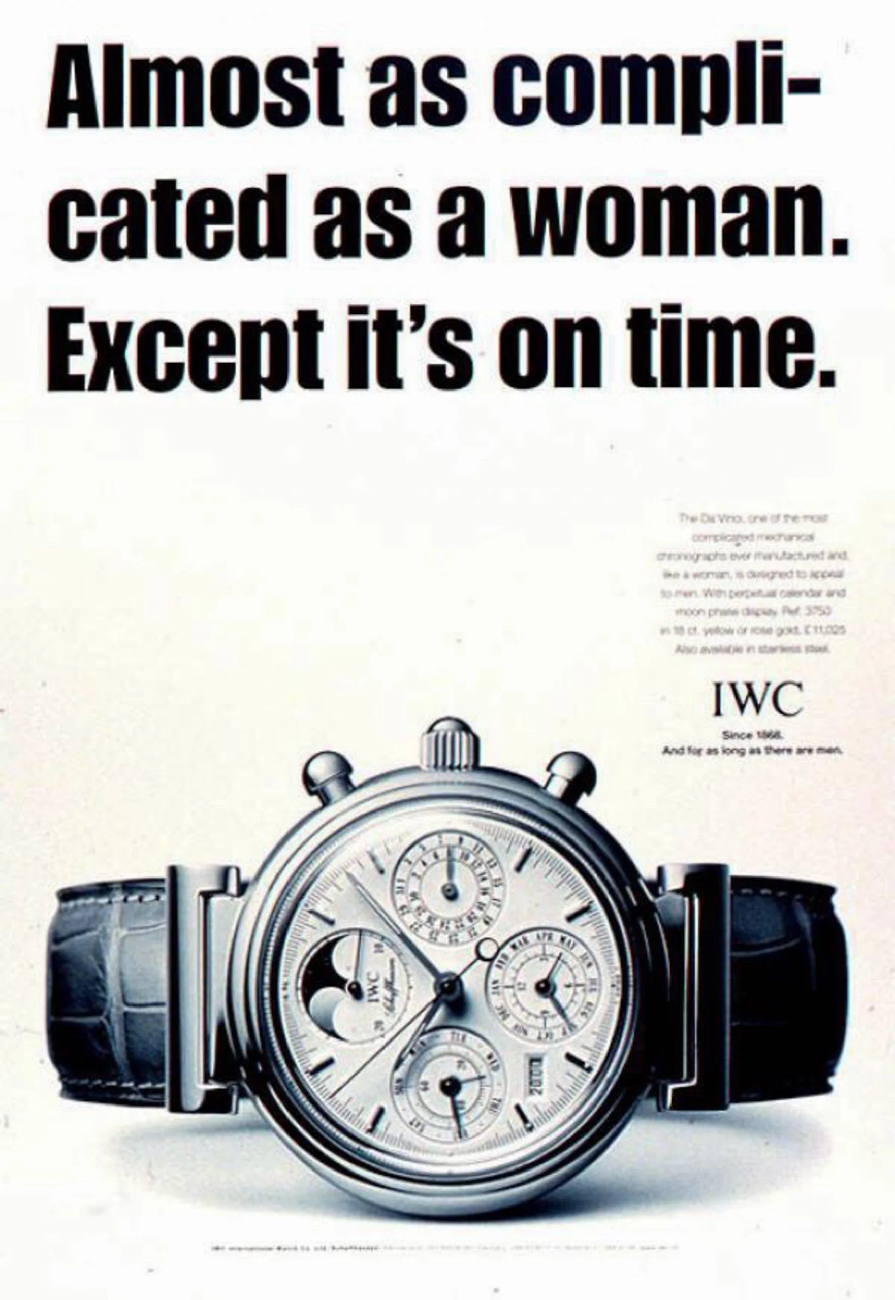 IWC DA VINCI 18K WHITE GOLD 'PERPETUAL CALENDAR 'CHRONOGRAPH'