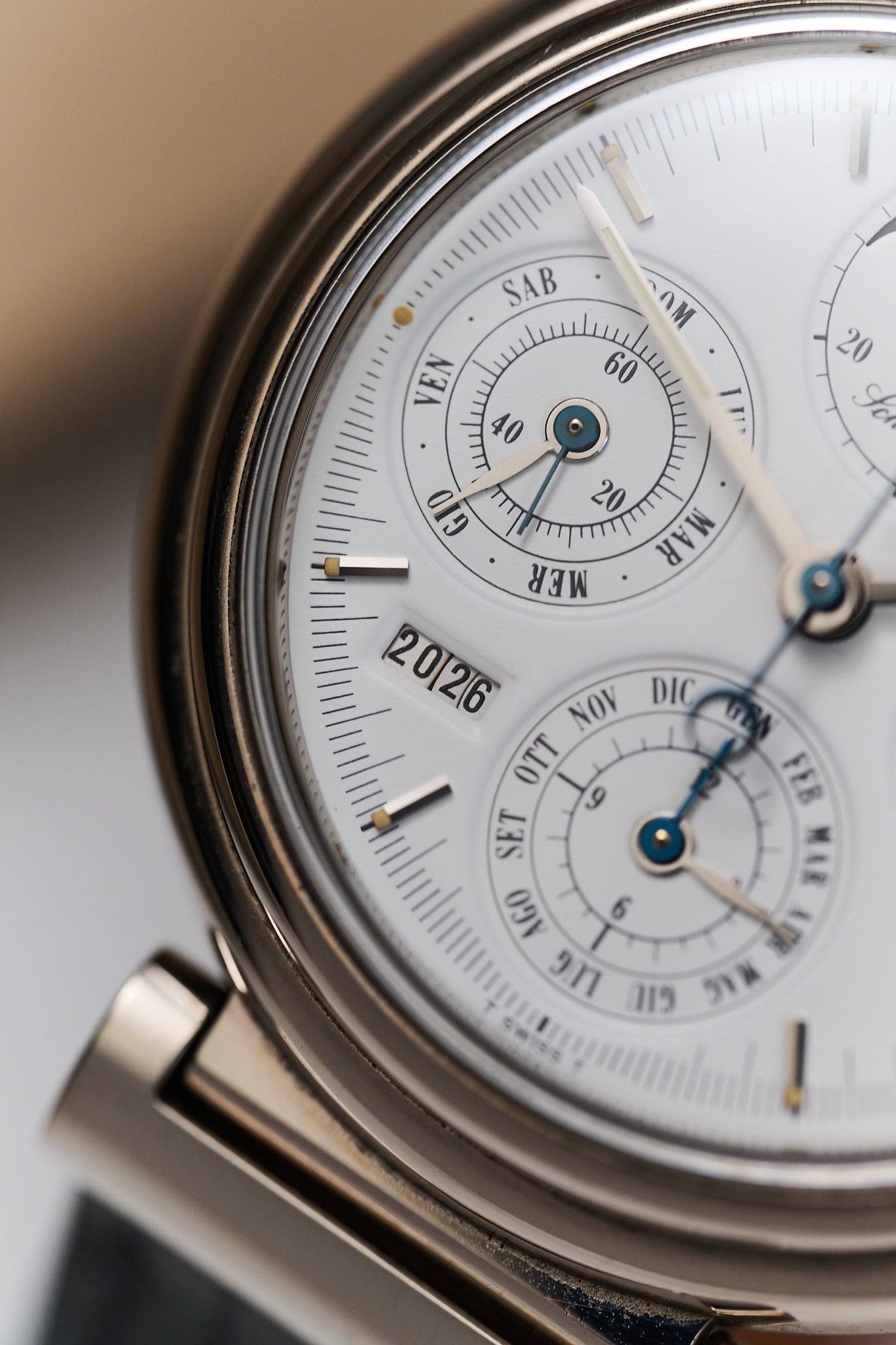 IWC DA VINCI 18K WHITE GOLD 'PERPETUAL CALENDAR 'CHRONOGRAPH'