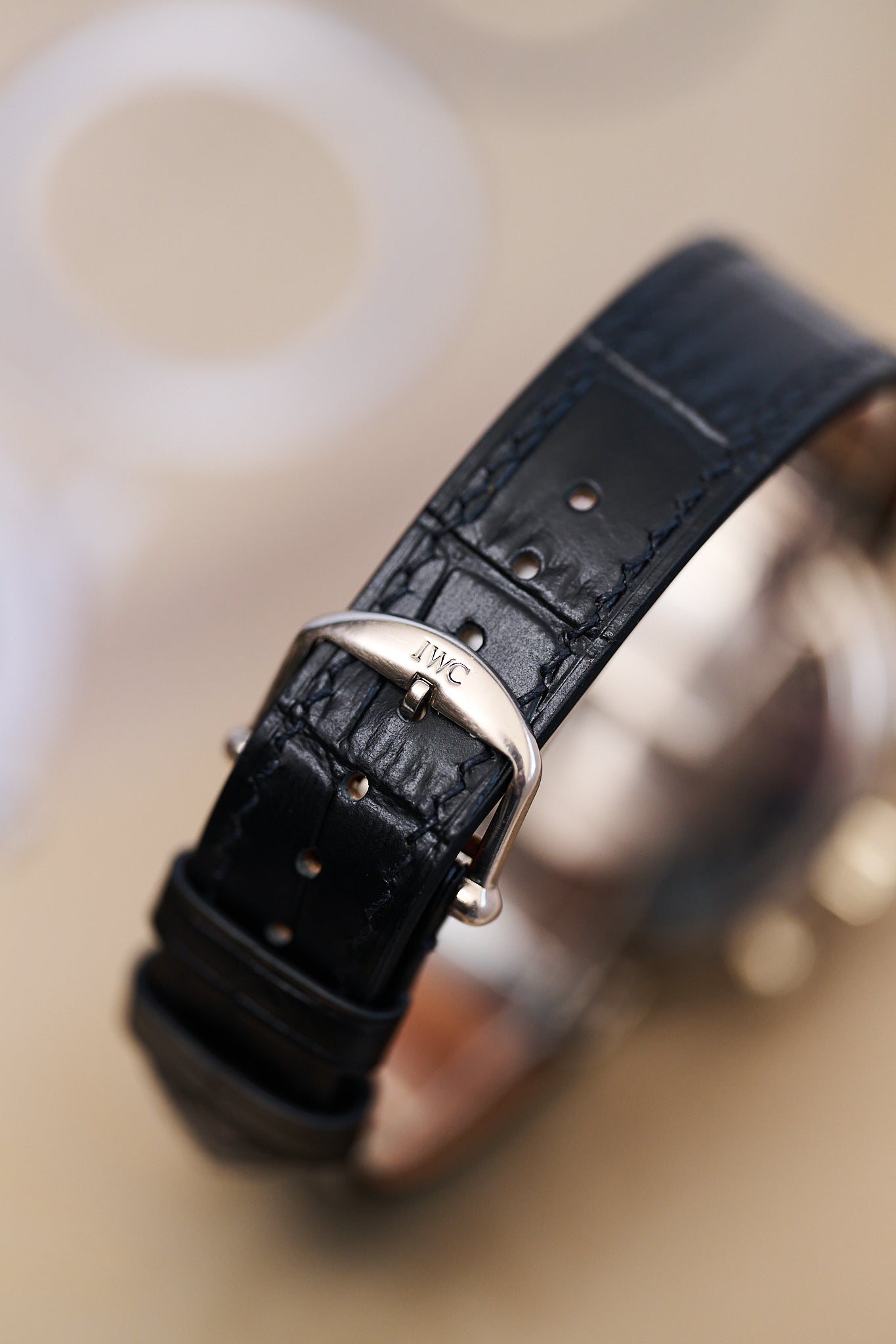 IWC DA VINCI 18K WHITE GOLD 'PERPETUAL CALENDAR 'CHRONOGRAPH'