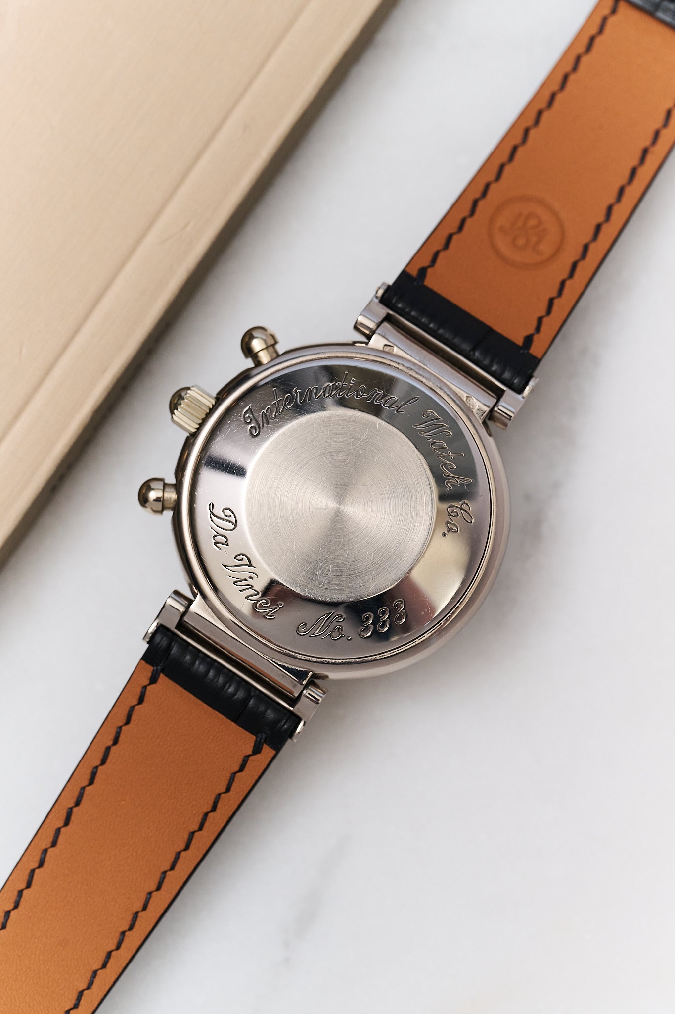IWC DA VINCI 18K WHITE GOLD 'PERPETUAL CALENDAR 'CHRONOGRAPH'