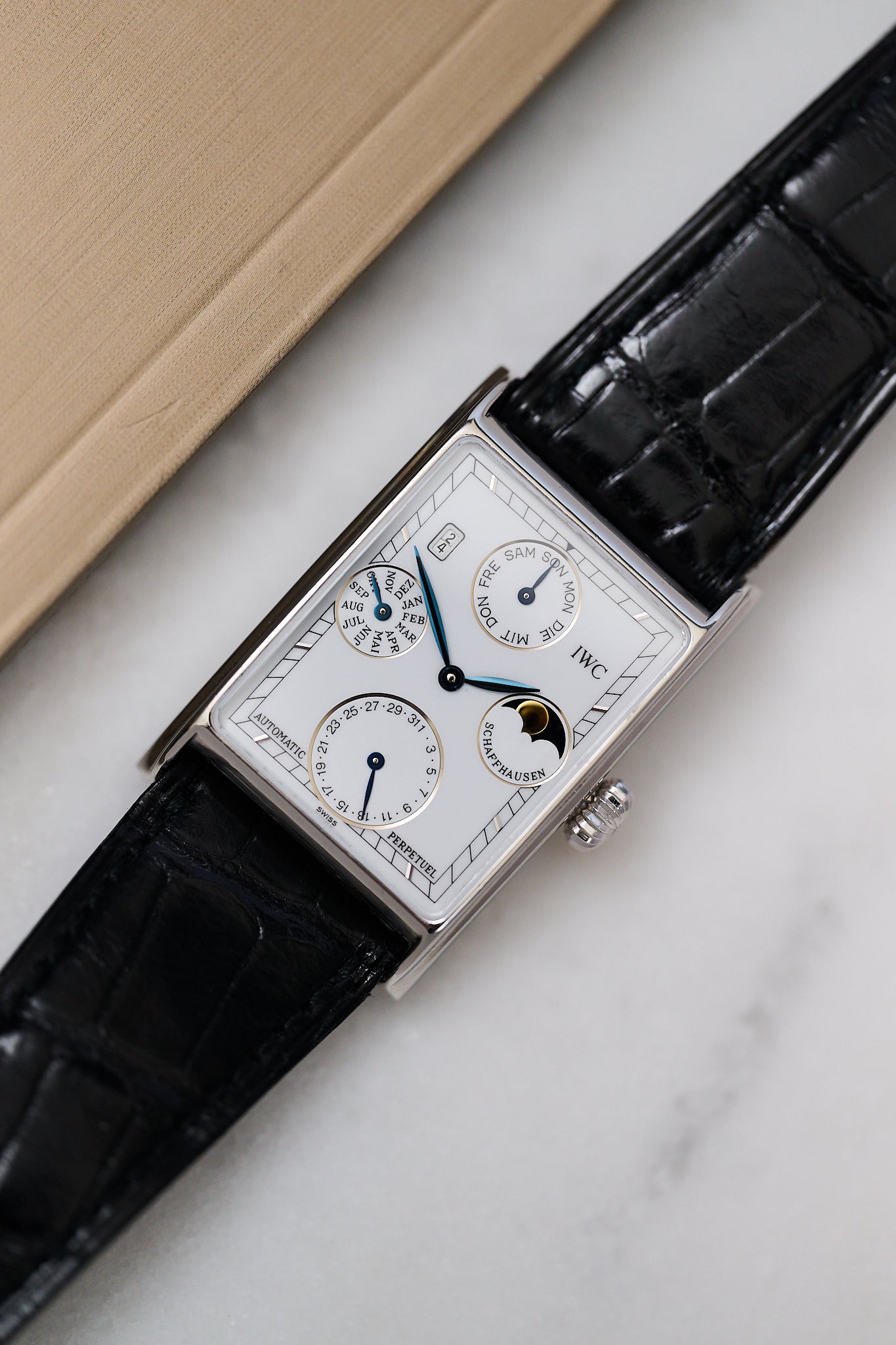 IWC NOVECENTO PERPETUAL CALENDAR IW3545 'PLATINUM'