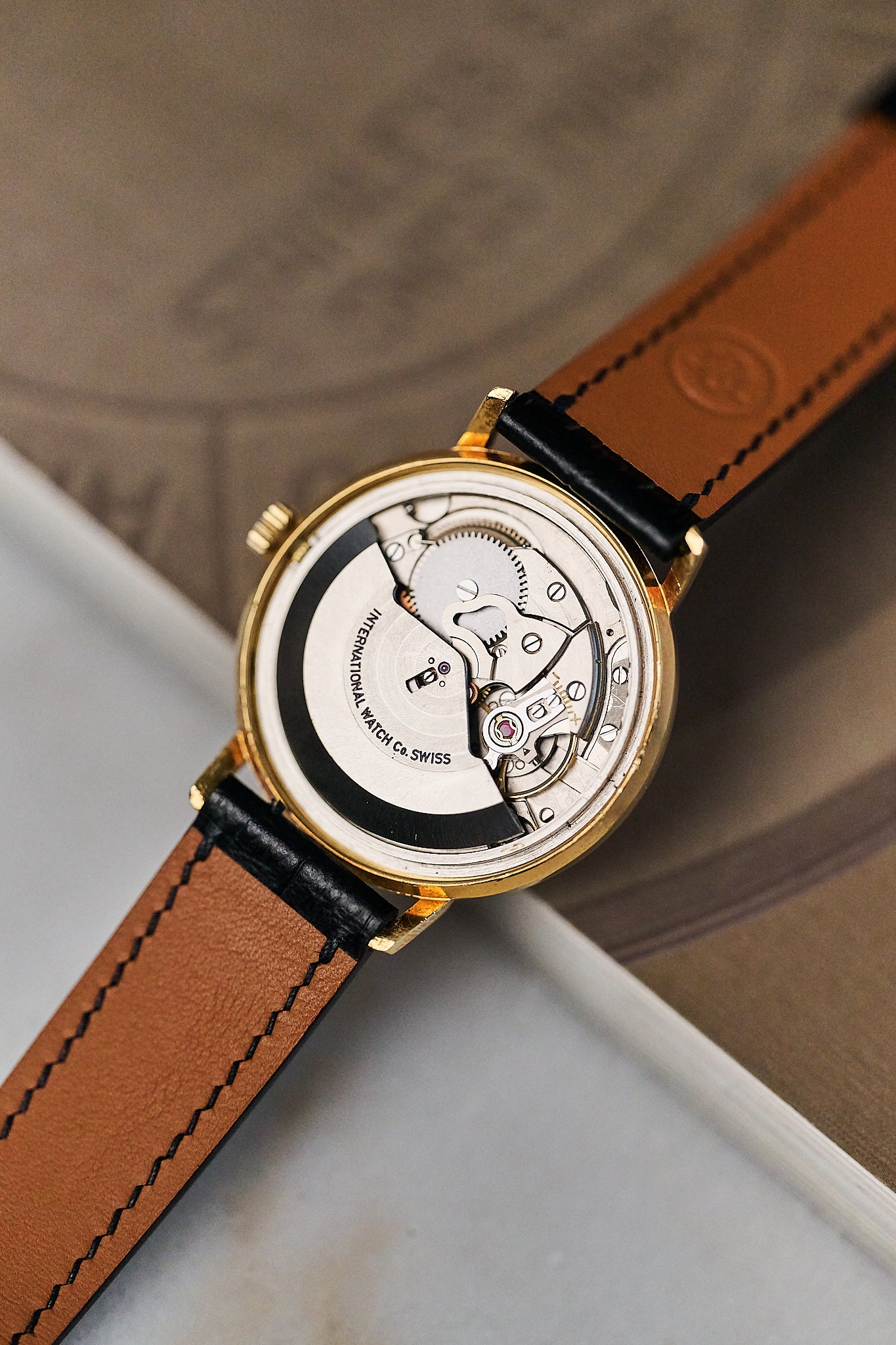 IWC 'PELLATON' 18K YELLOW GOLD