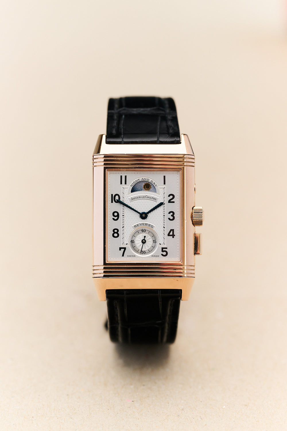 JAEGER-LECOULTRE REVERSO 270.2.58 18K ROSE GOLD 'GÉOGRAPHIQUE' FULL SET