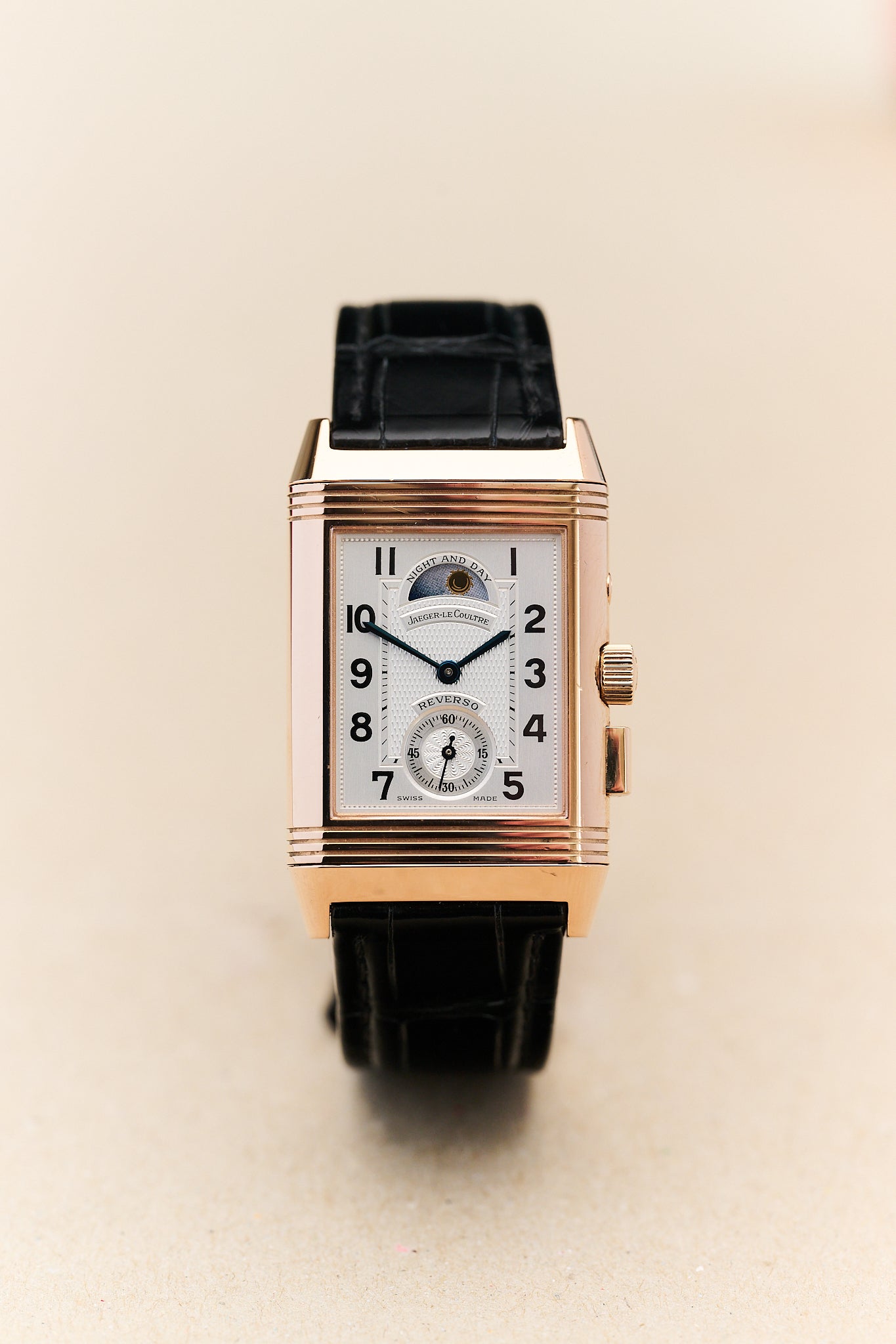 JAEGER-LECOULTRE REVERSO 270.2.58 18K ROSE GOLD 'GÉOGRAPHIQUE' FULL SET