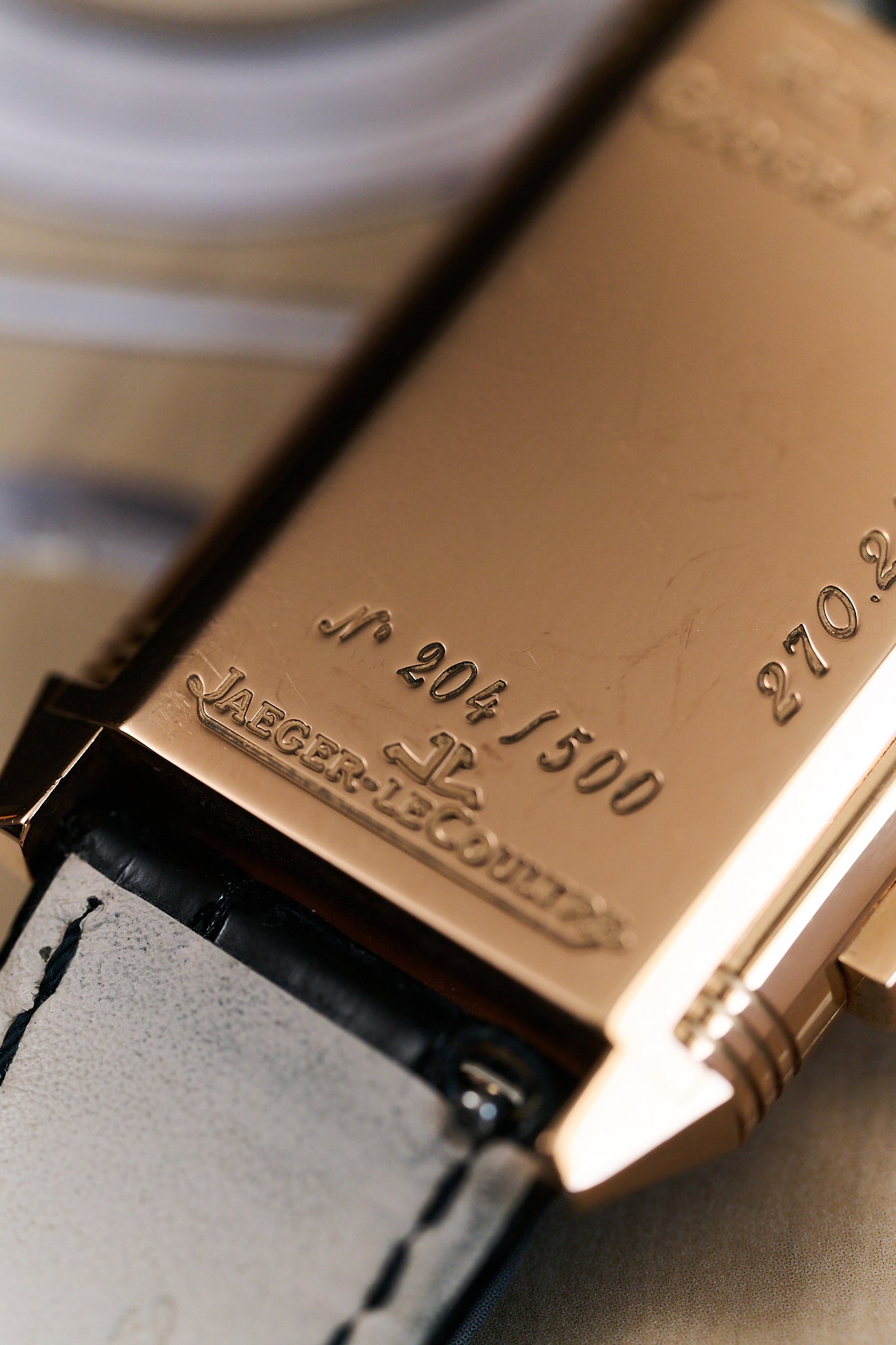 JAEGER-LECOULTRE REVERSO 270.2.58 18K ROSE GOLD 'GÉOGRAPHIQUE' FULL SET