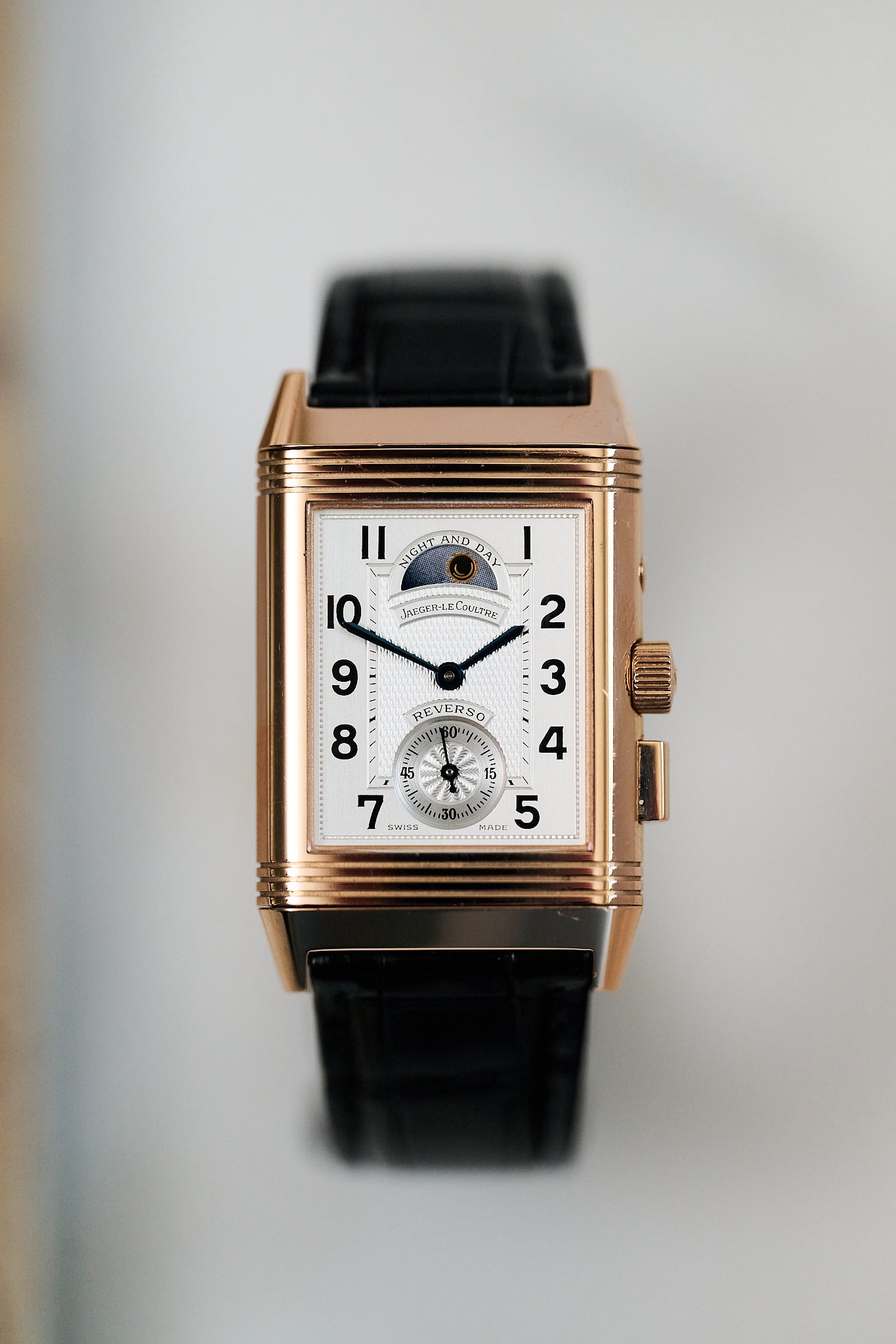 JAEGER-LECOULTRE REVERSO 270.2.58 18K ROSE GOLD 'GÉOGRAPHIQUE' FULL SET