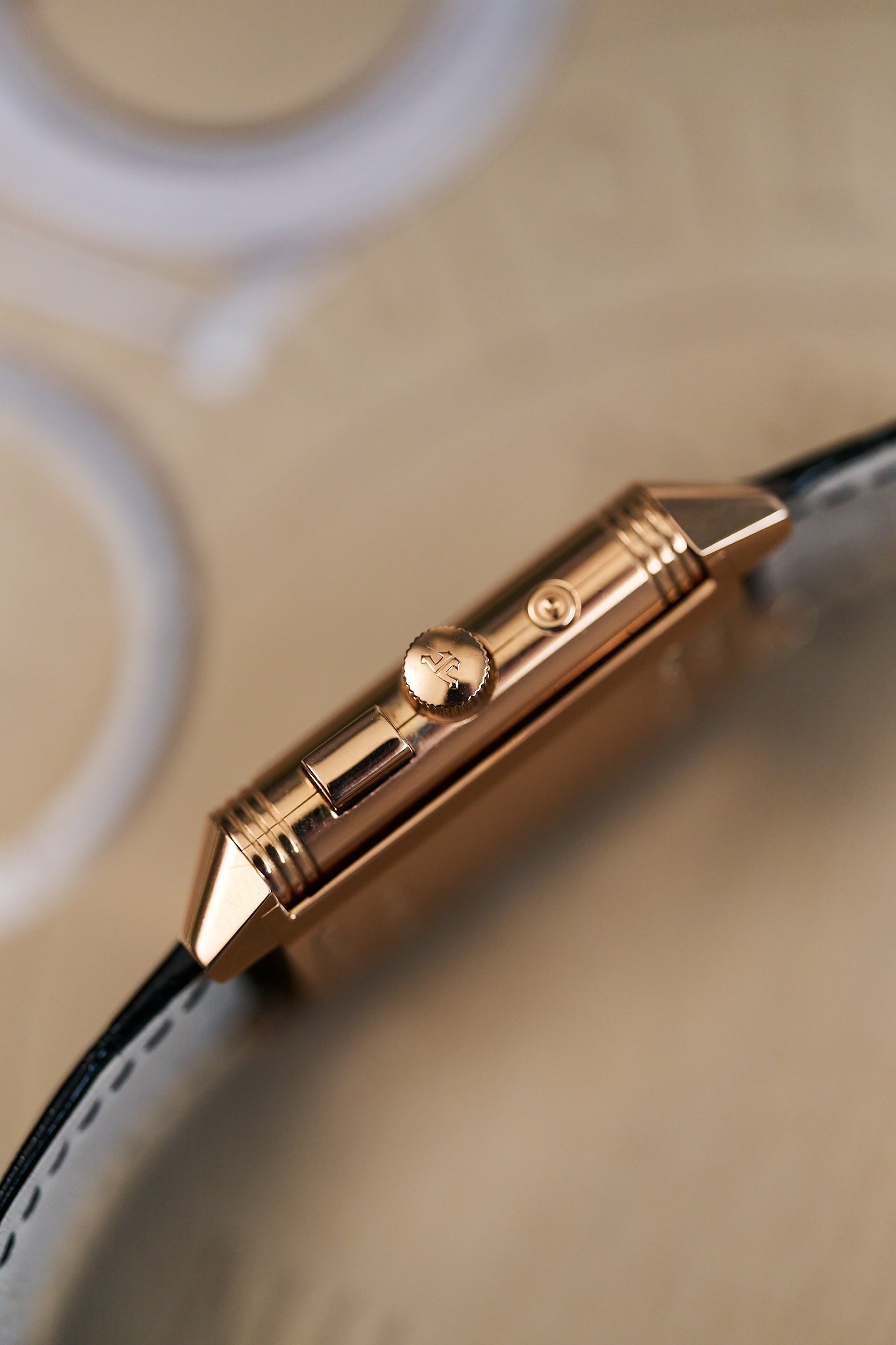 JAEGER-LECOULTRE REVERSO 270.2.58 18K ROSE GOLD 'GÉOGRAPHIQUE' FULL SET