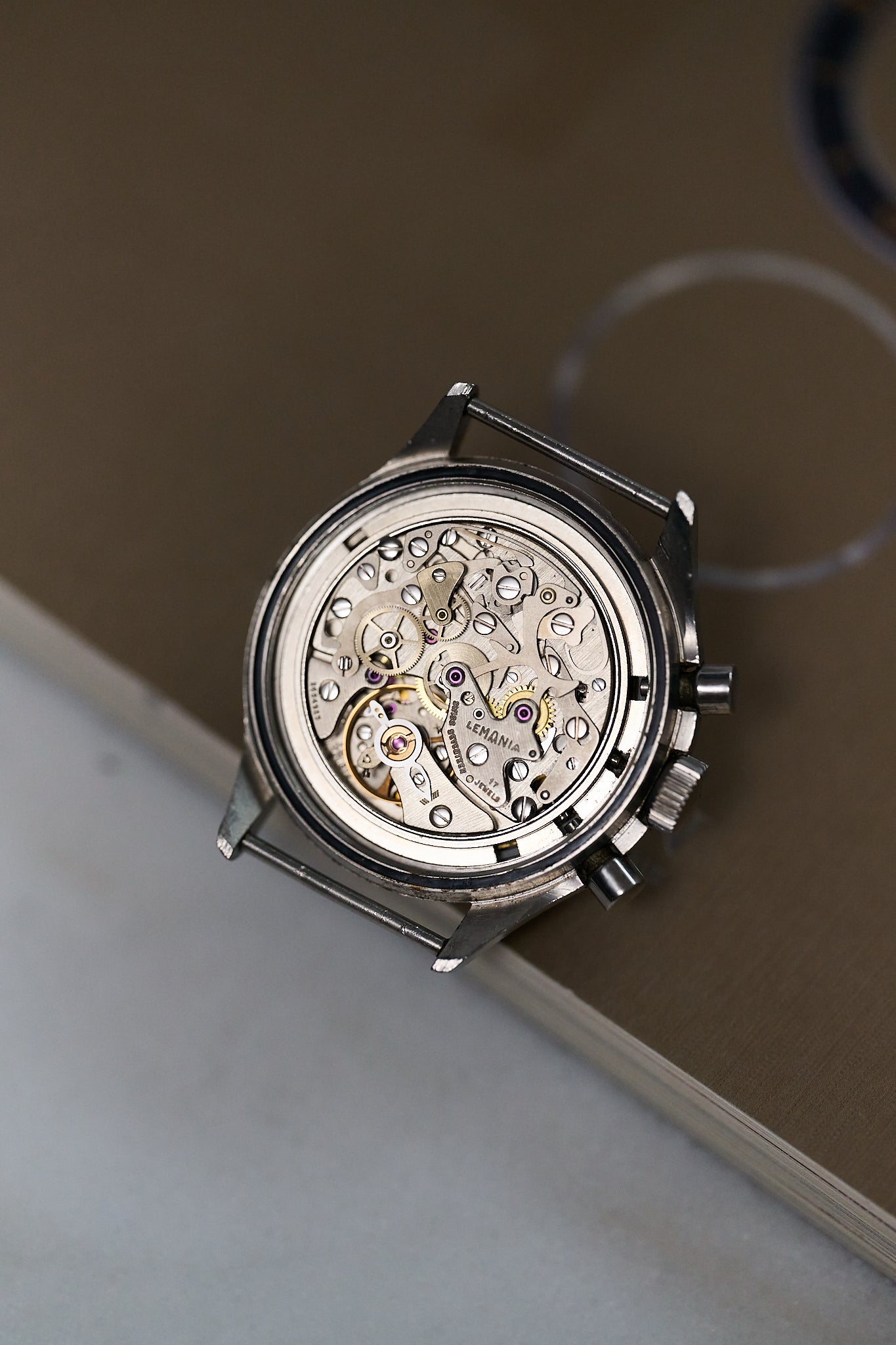 LEMANIA CHRONOGRAPH 818 'ROYAL NAVY ISSUED' 1975