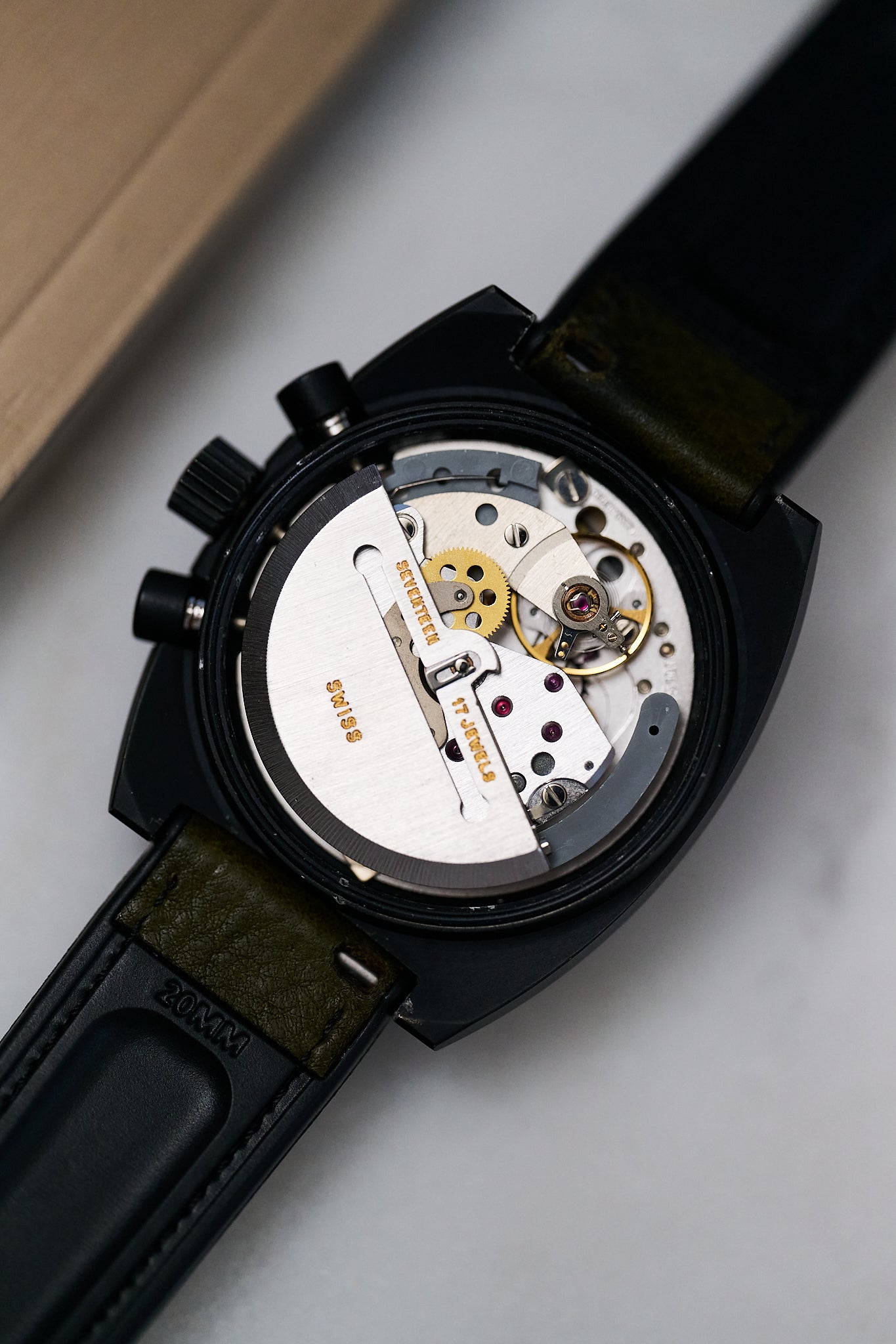 LEMANIA CHRONOGRAPH PVD 11002 'WORLD TIME BEZEL'