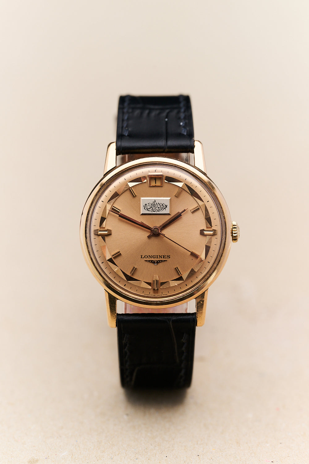 LONGINES CONQUEST 18K ROSE GOLD 'EMIR OF KUWAIT'