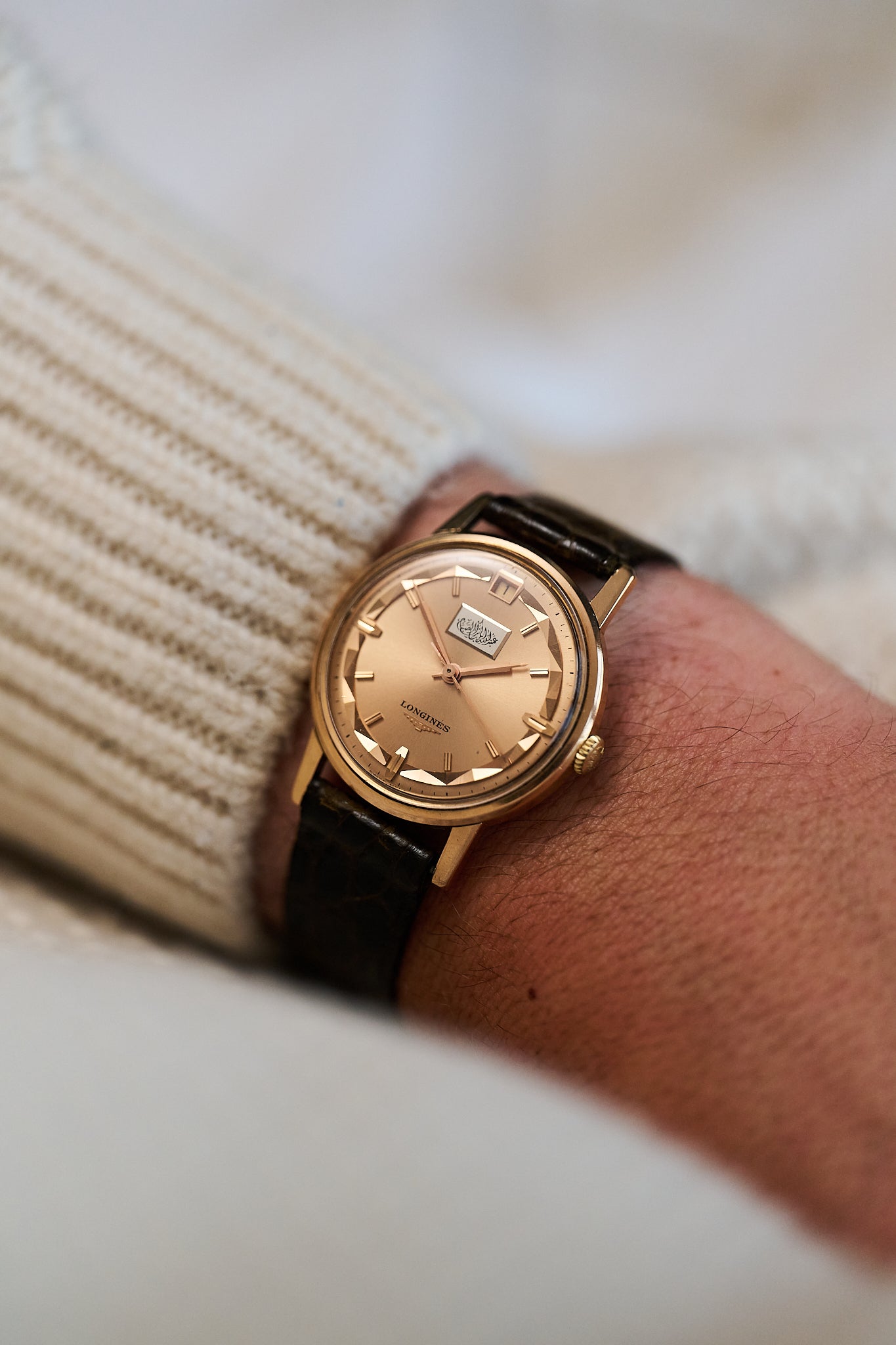 LONGINES CONQUEST 18K ROSE GOLD 'EMIR OF KUWAIT'